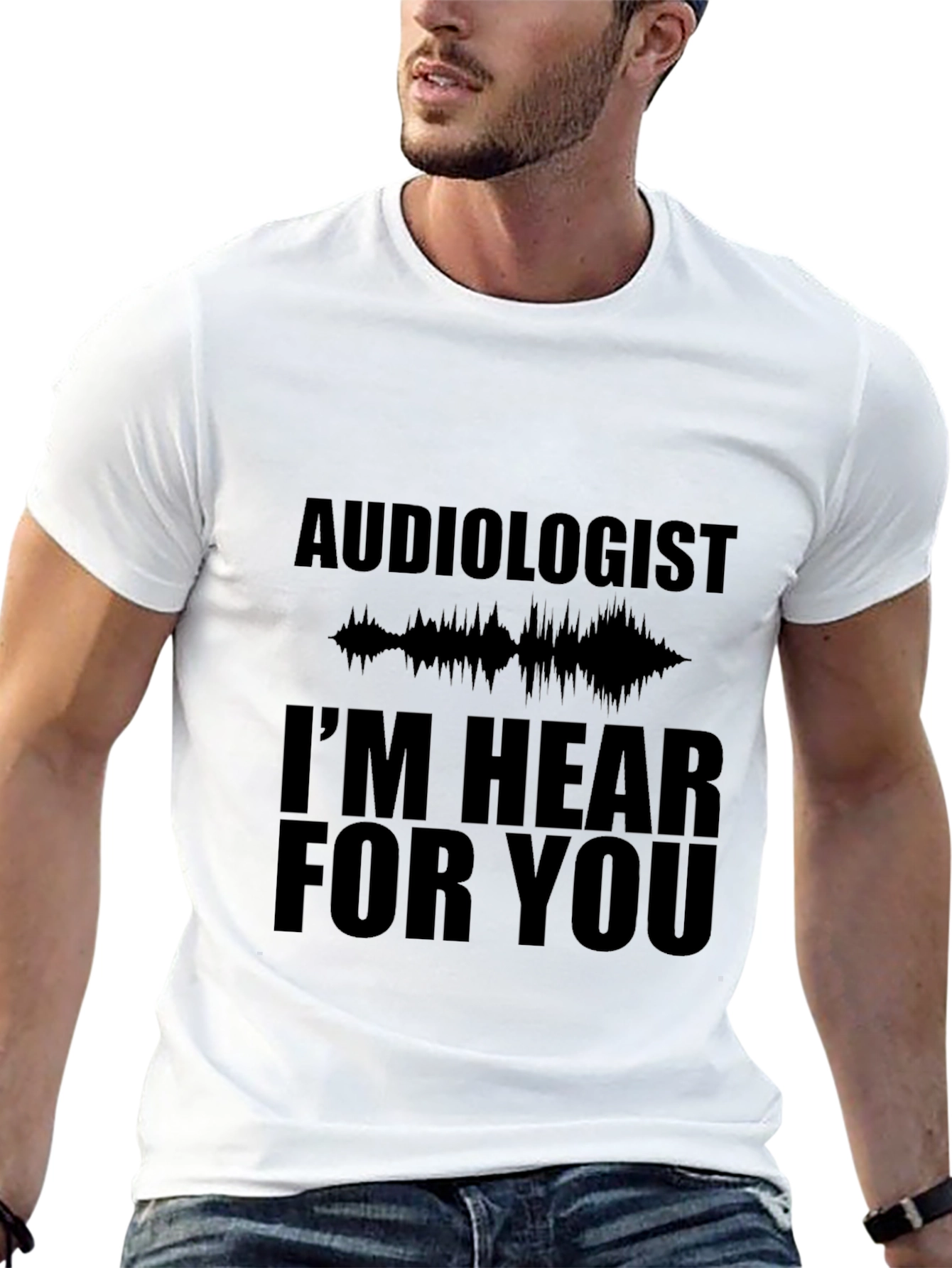 Audiologist Hear For You Black T-Shirt