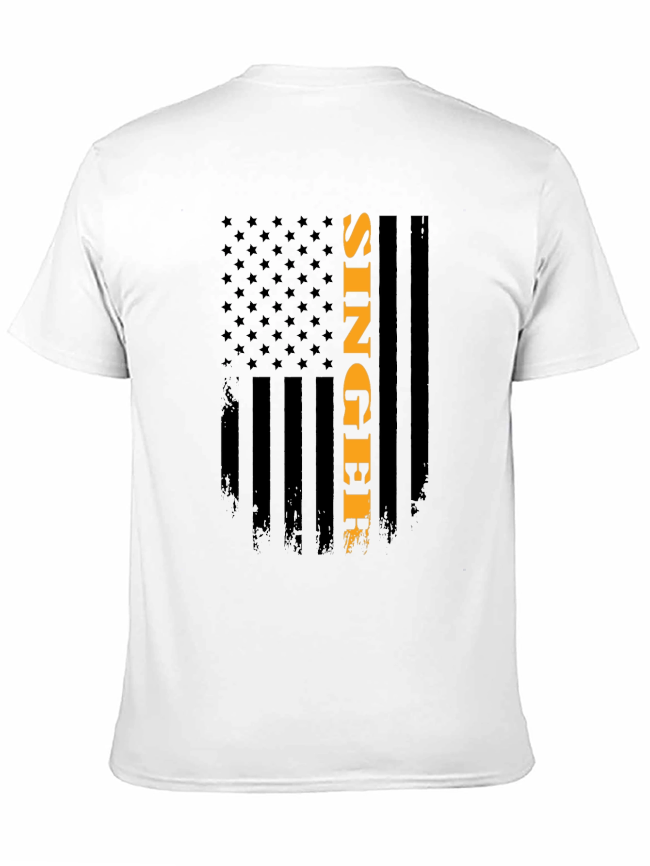 Singer American Flag Patriotic Graphic Tee