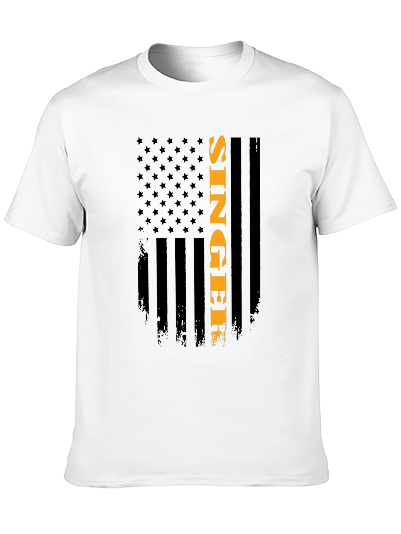 Singer American Flag Patriotic Graphic Tee