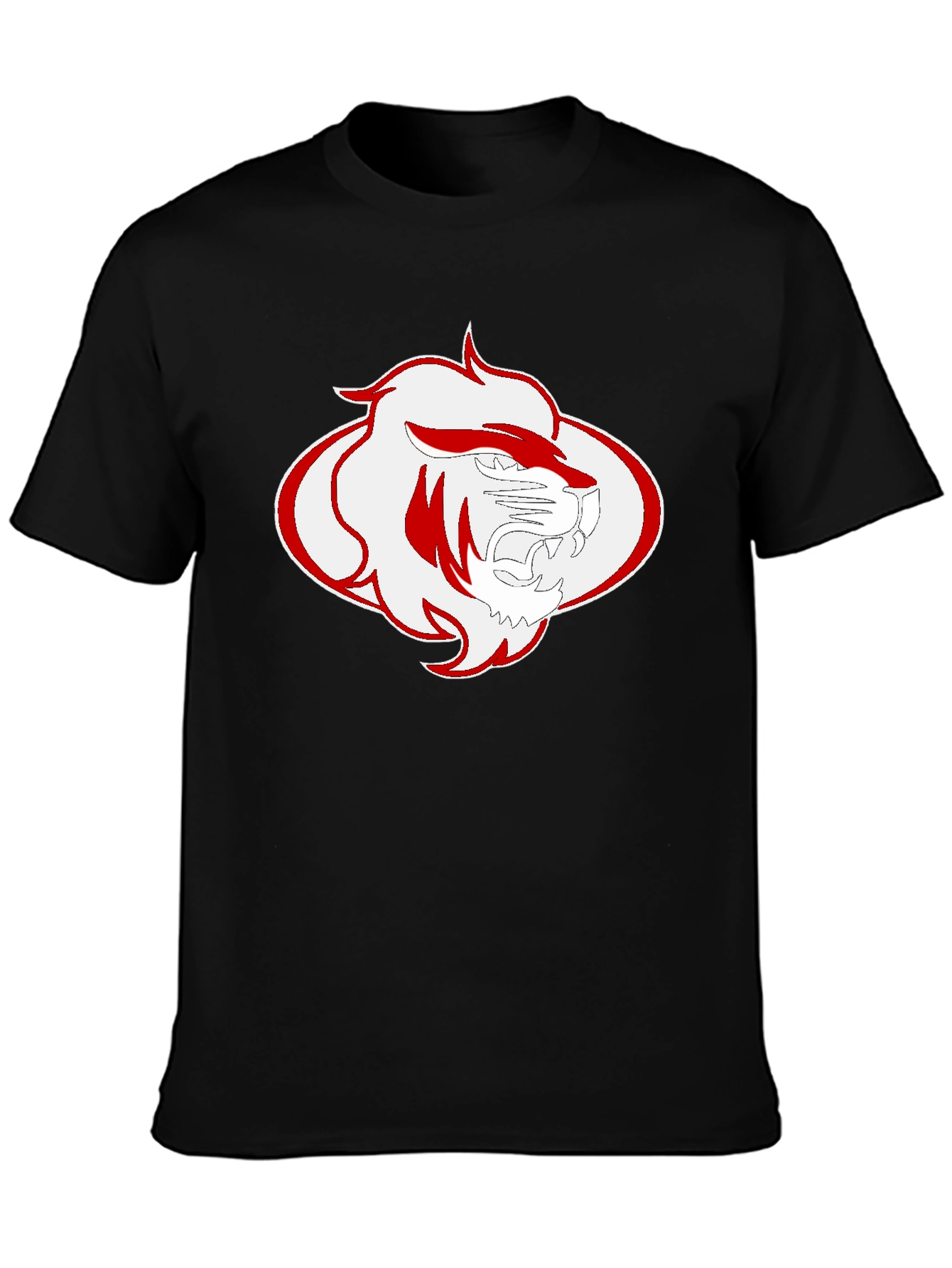 Bold Lion Graphic Tee - Black