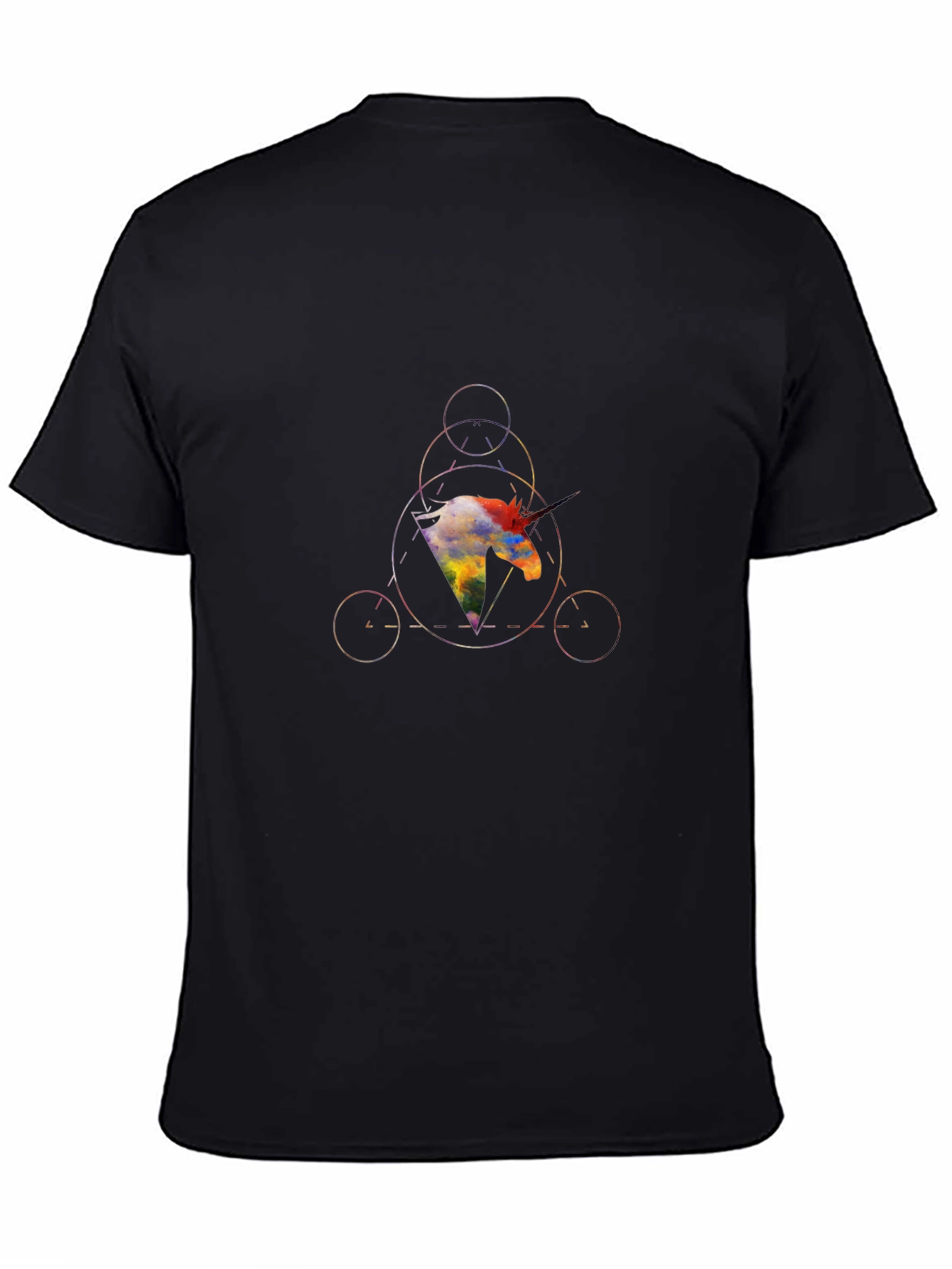 Geometric Unicorn Graphic T-Shirt