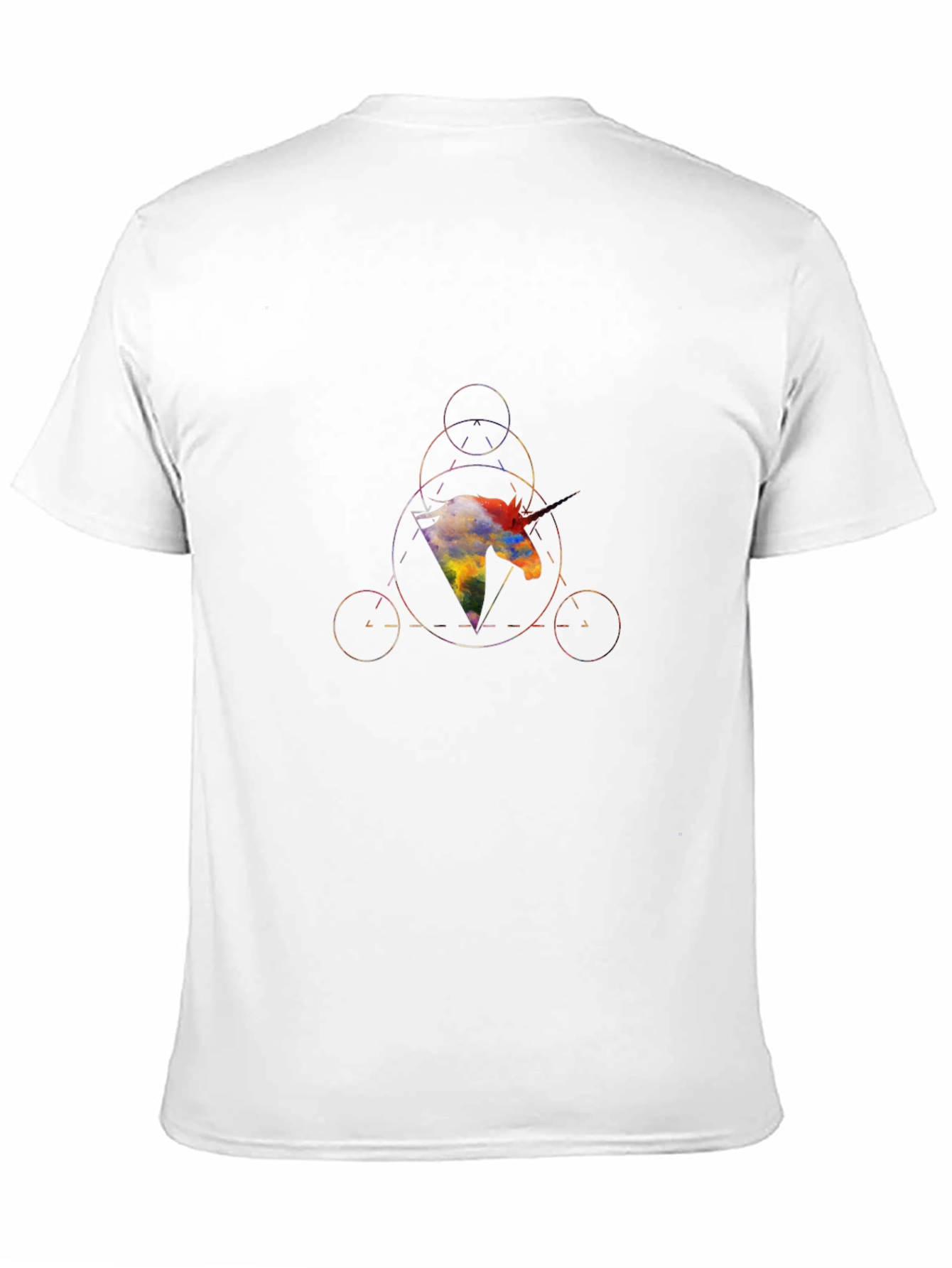 Geometric Unicorn Graphic T-Shirt