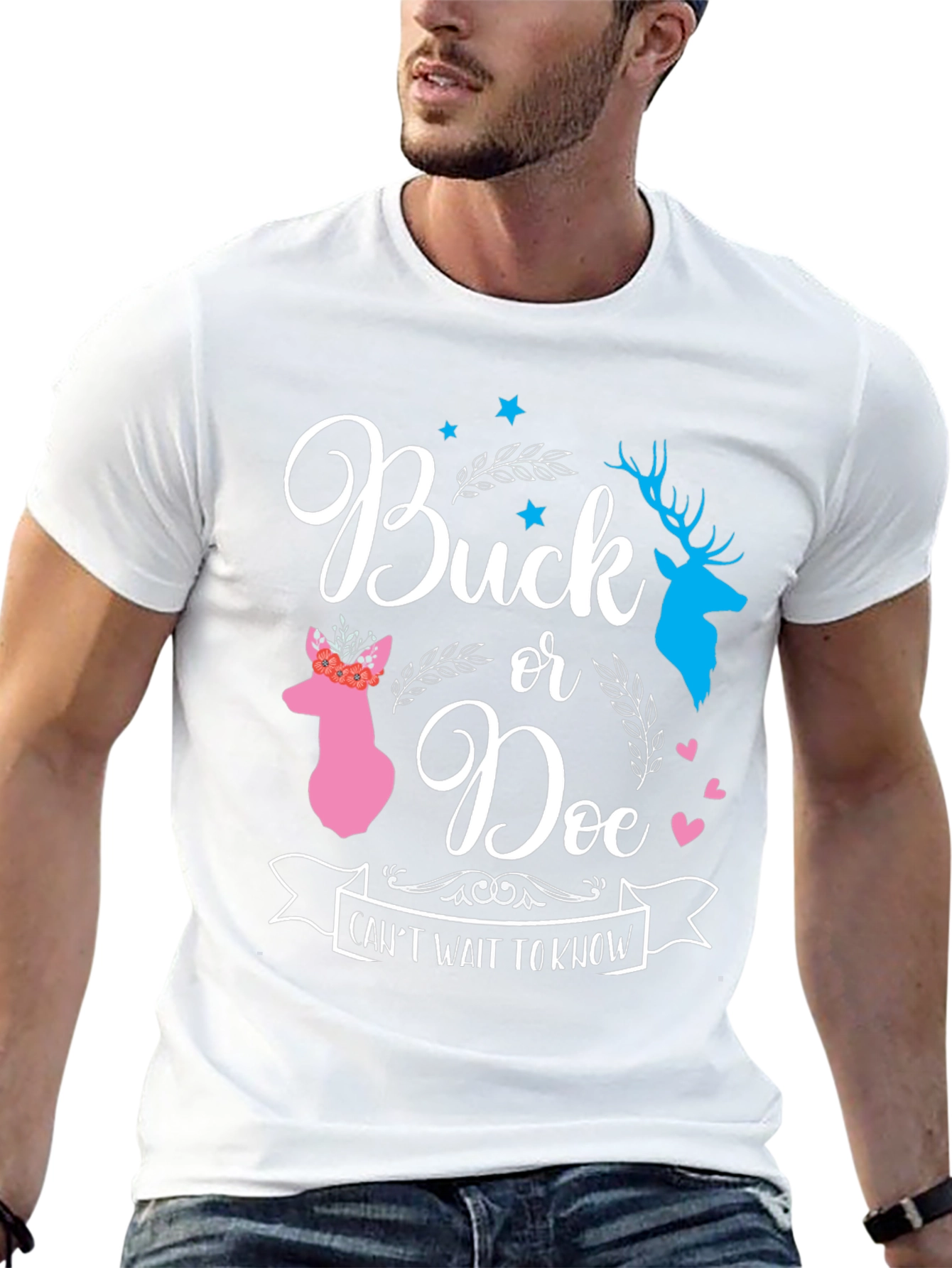 Buck or Doe Gender Reveal T-Shirt