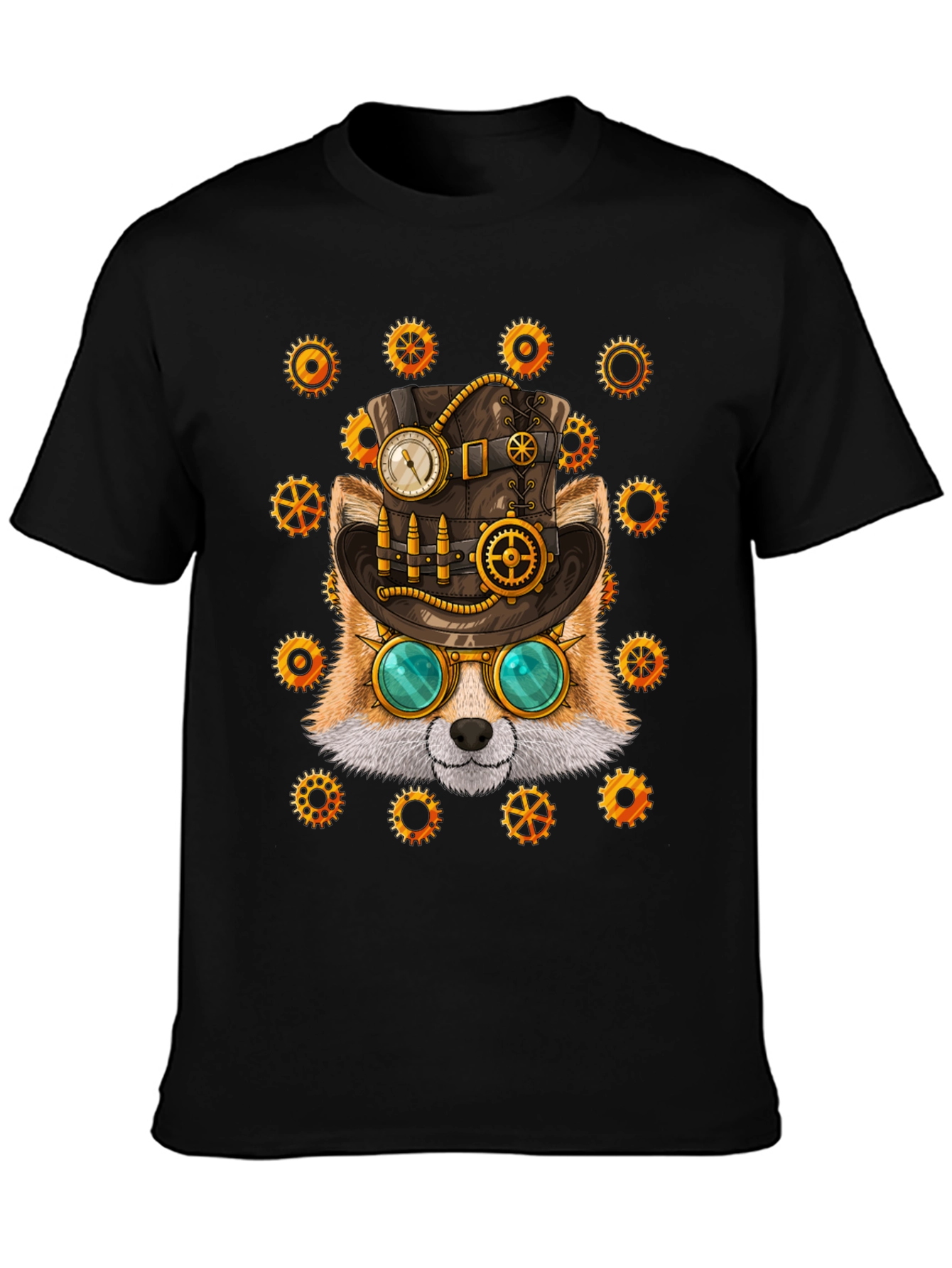 Steampunk Fox Graphic Tee