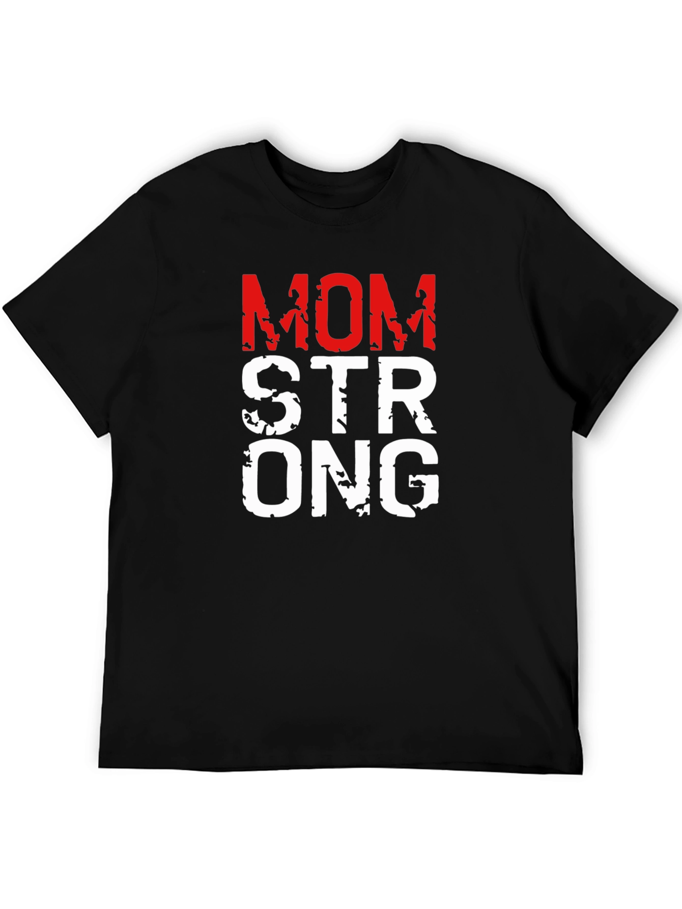 Mom Strong Graphic Tee - Black