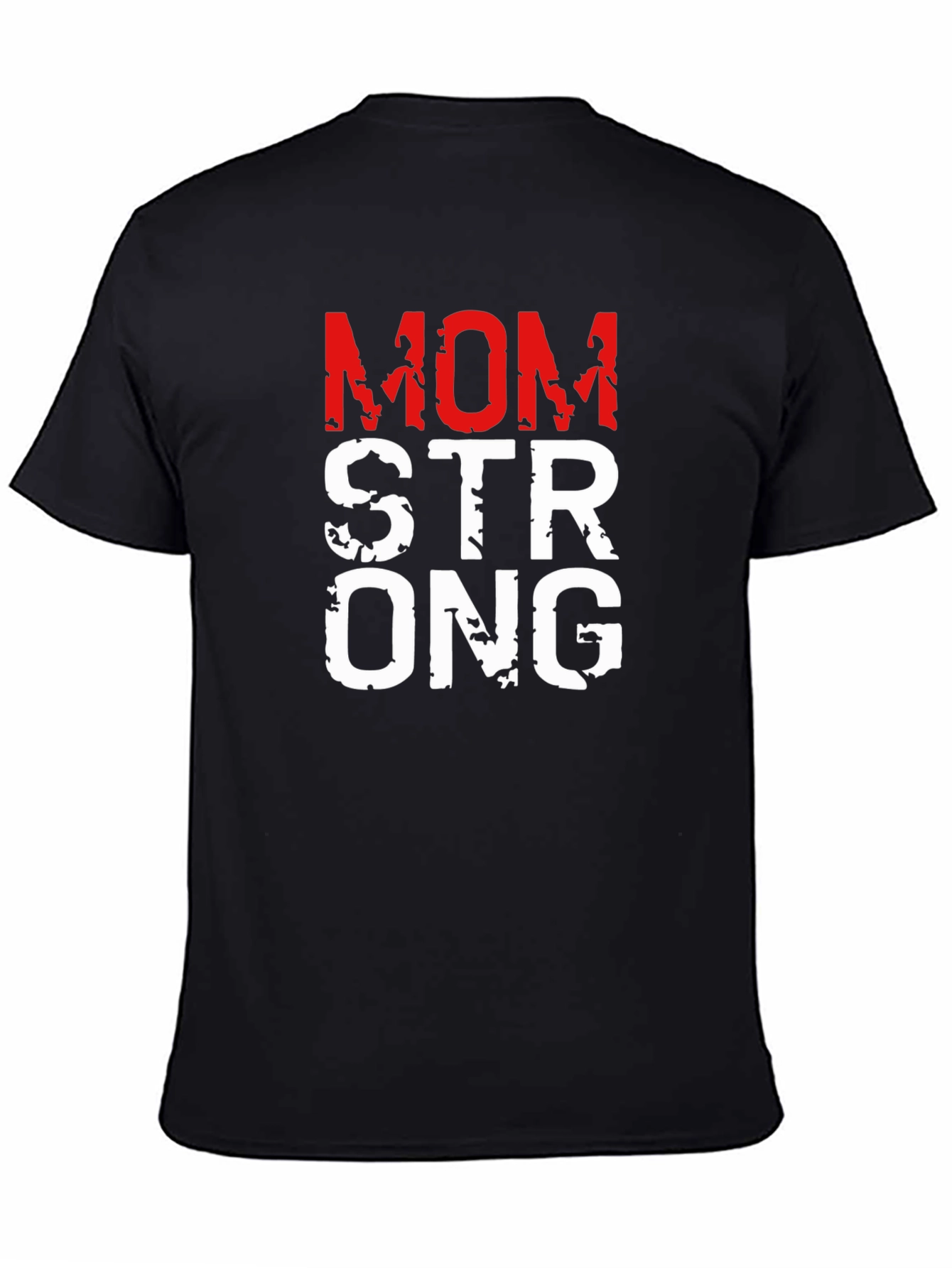 Mom Strong Graphic Tee - Black