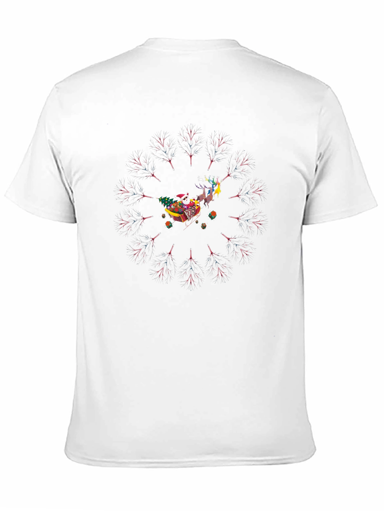 Festive Santa Sleigh Graphic Tee