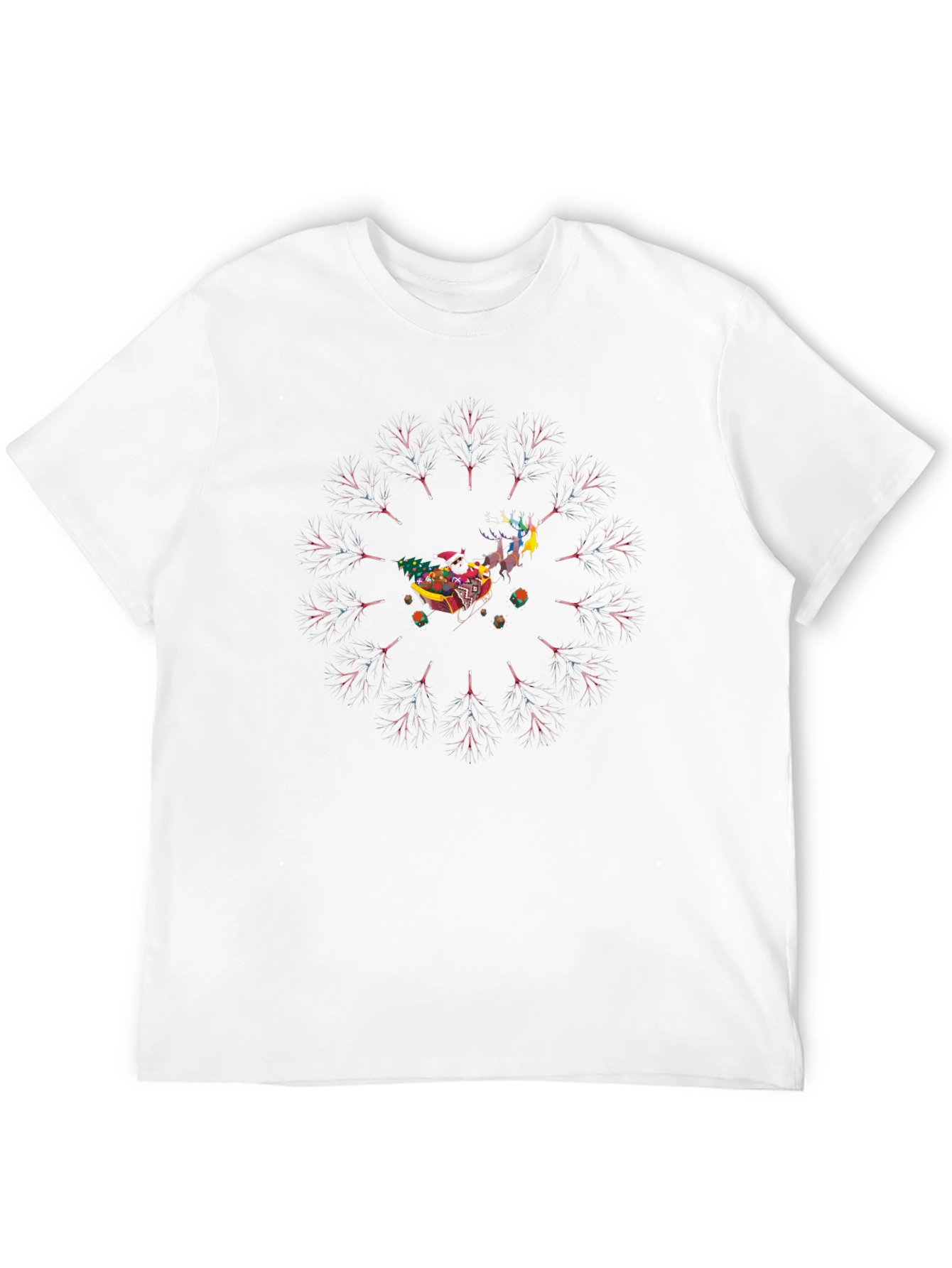 Festive Santa Sleigh Graphic Tee
