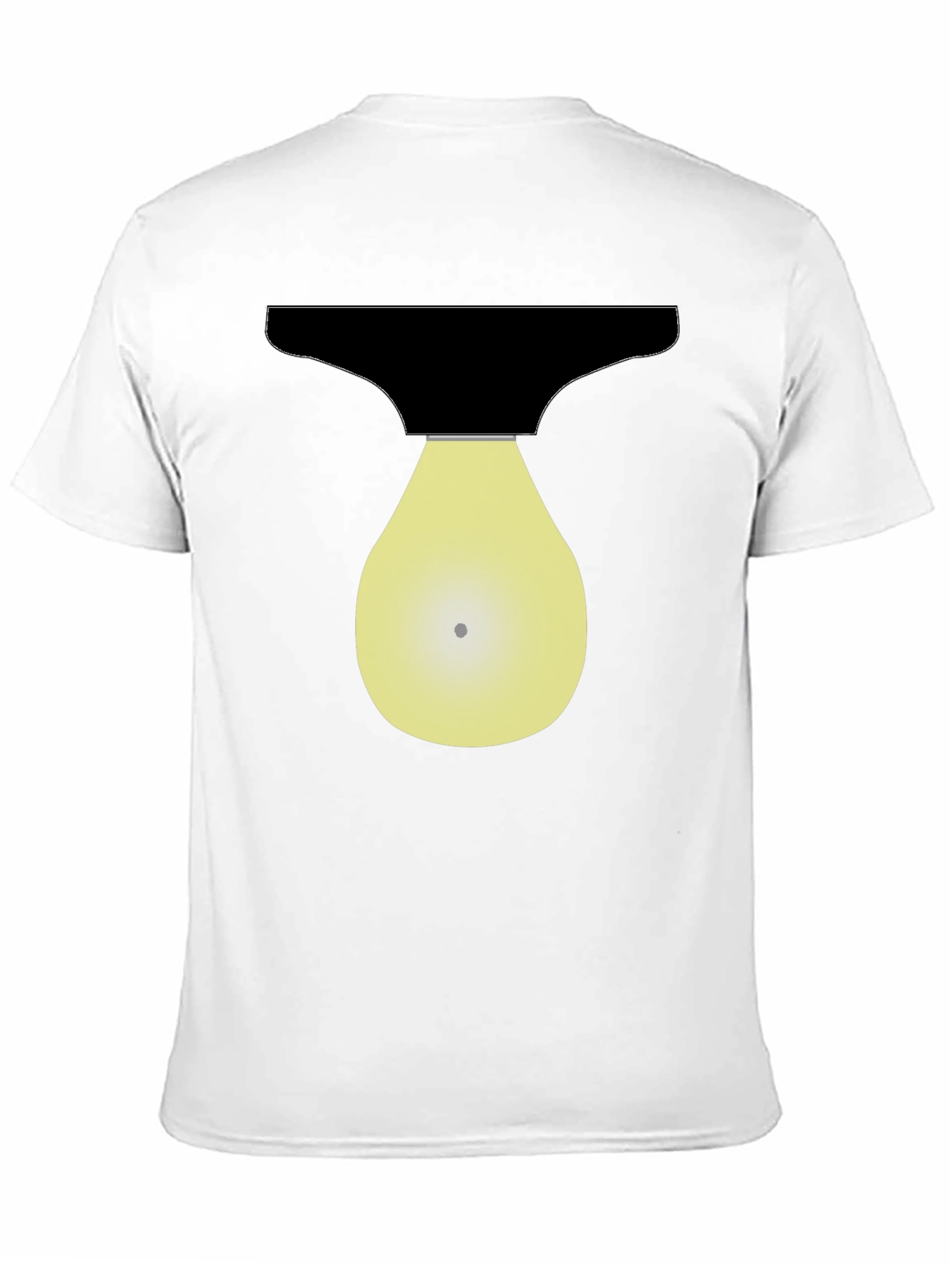 Abstract Lightbulb Graphic Tee - Black