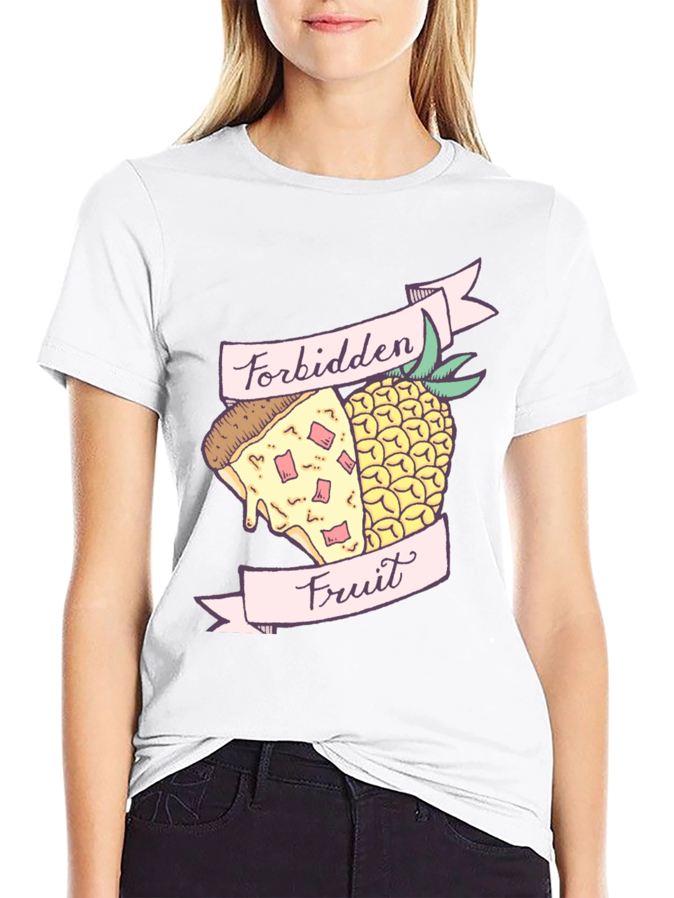 Forbidden Fruit Pizza & Pineapple Graphic Tee