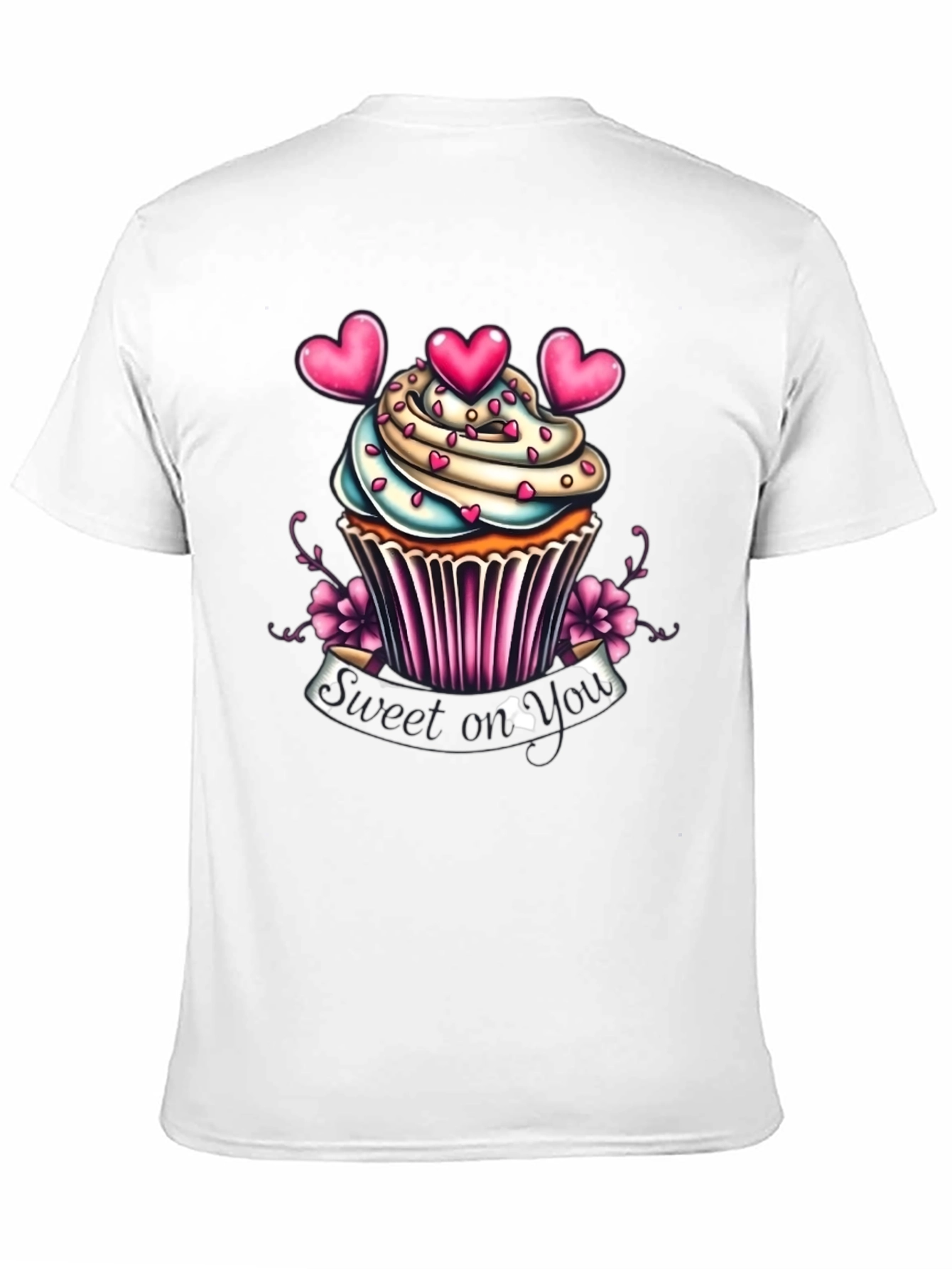 Sweet On You Cupcake Graphic T-Shirt