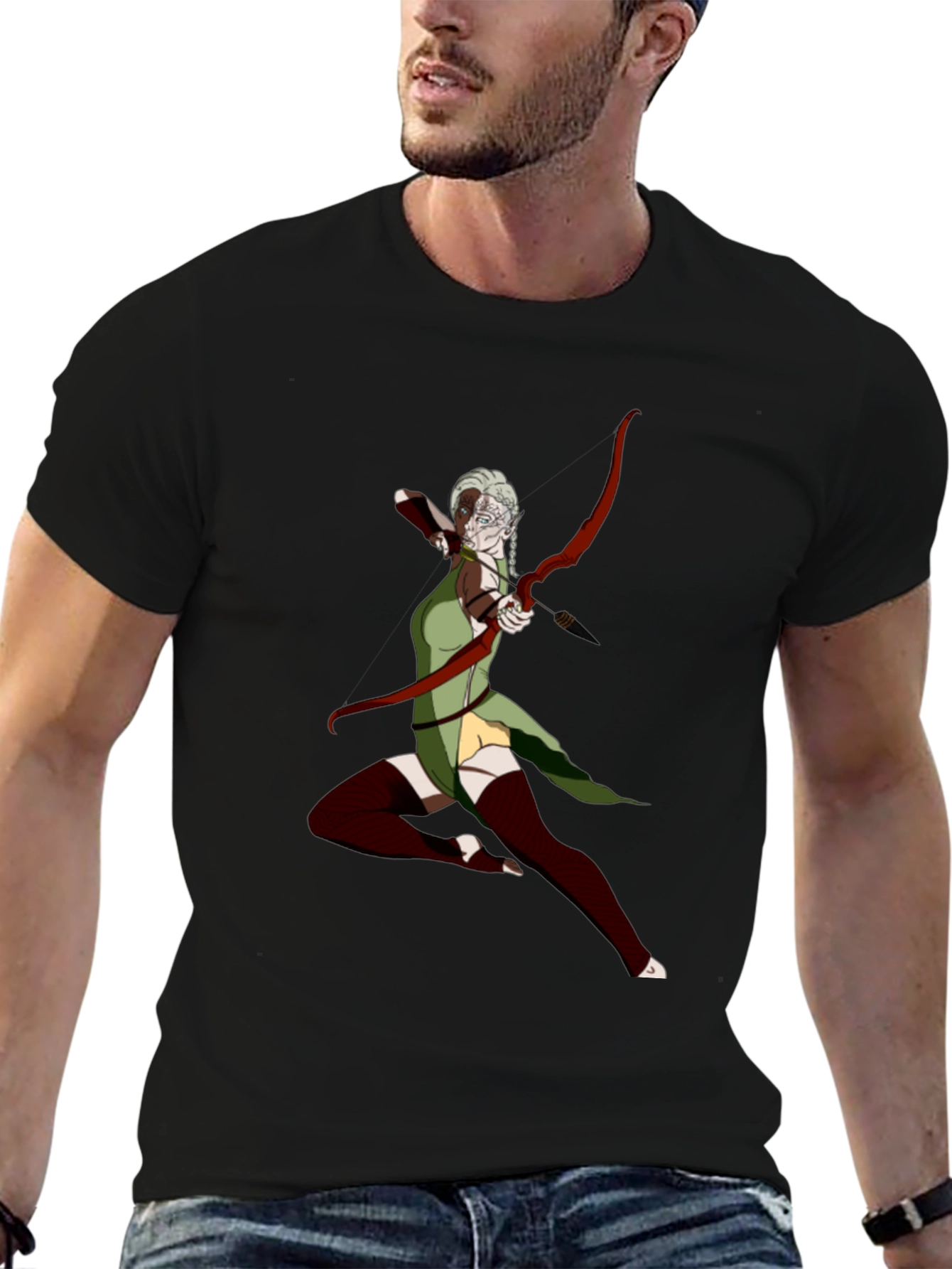 Archer Graphic T-Shirt - Black Unique Design
