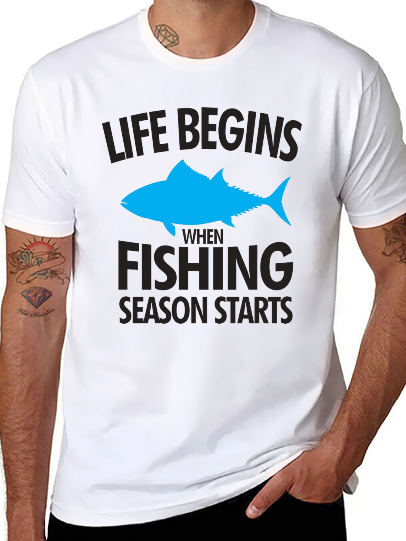 Life Begins When Fishing Season Starts T-Shirt