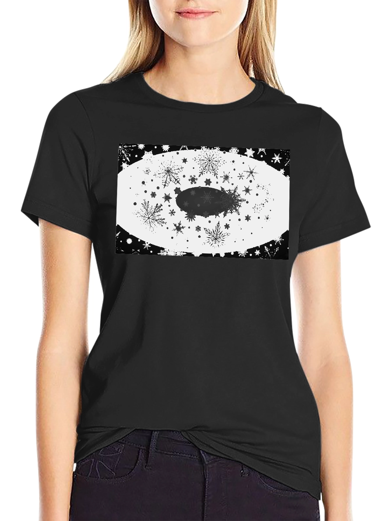 Snowflake Zeppelin Graphic Tee - Stylish Cotton Shirt