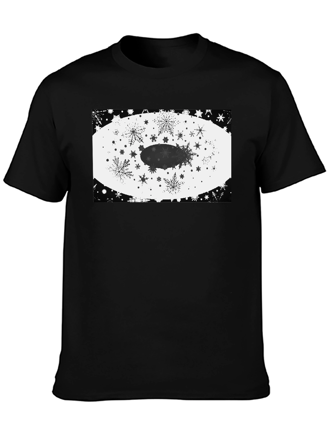 Snowflake Zeppelin Graphic Tee - Stylish Cotton Shirt