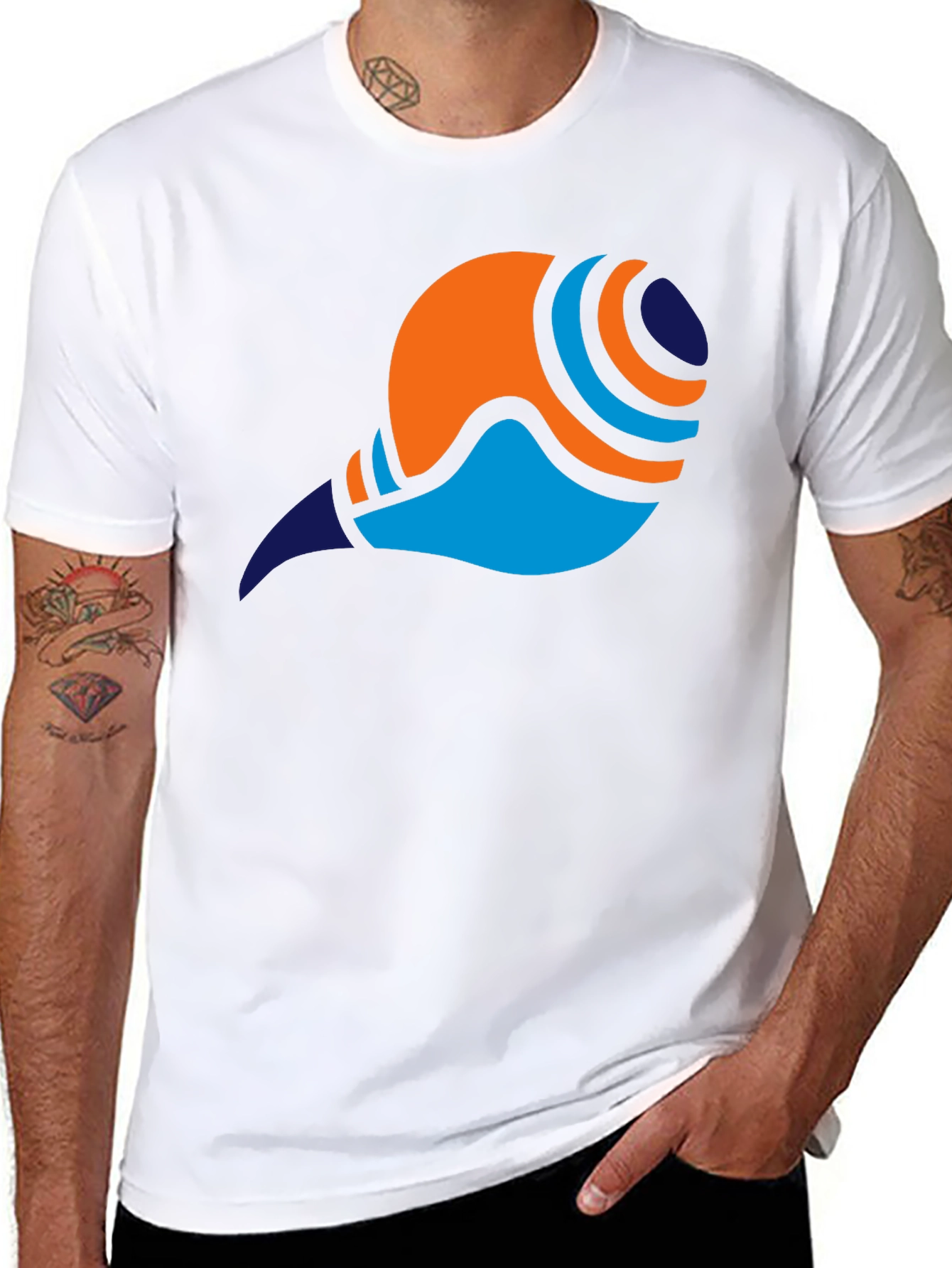 Abstract Graphic Tee - Modern Artistic Design