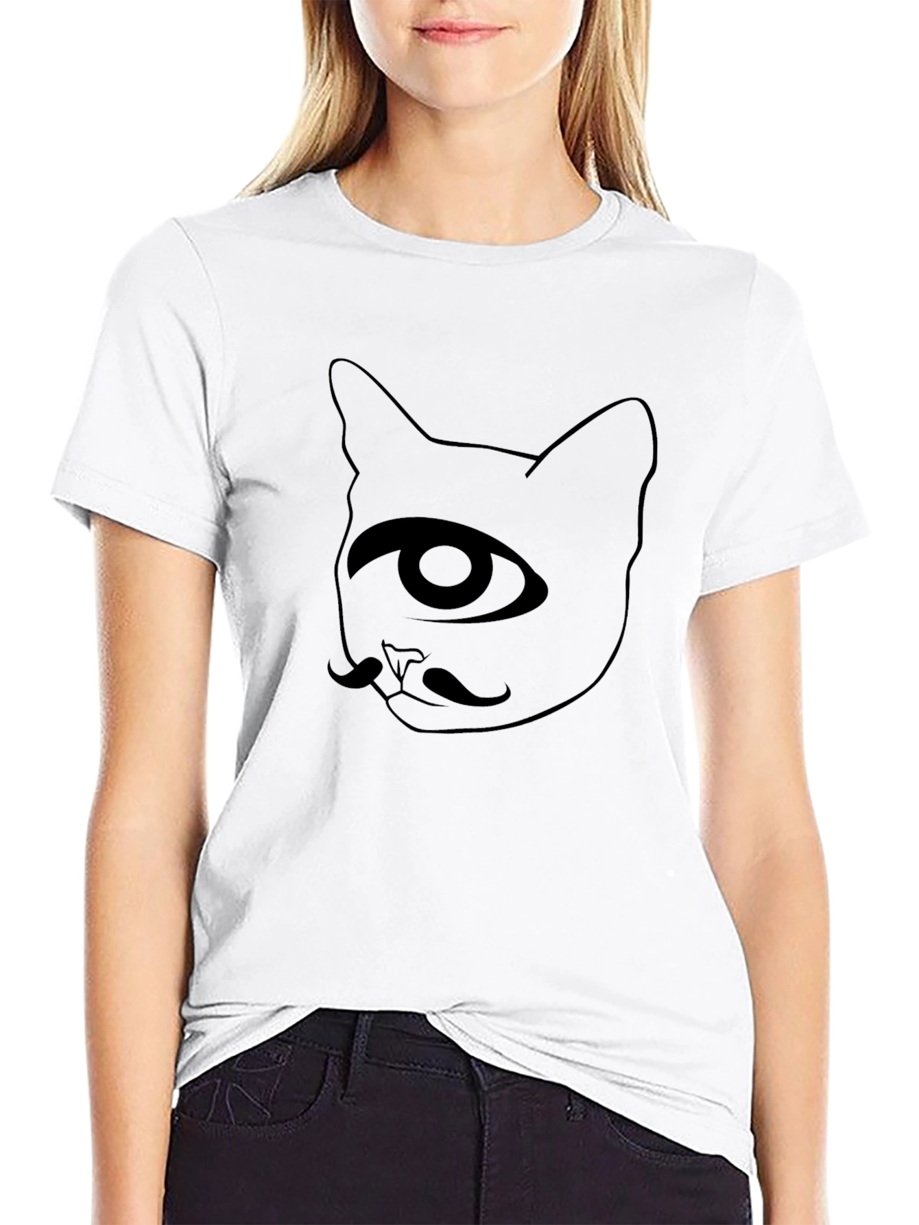 Mystic Cat T-Shirt - Black Graphic Tee