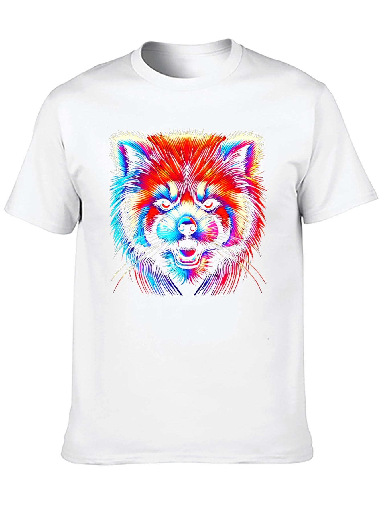 Neon Red Panda Graphic Tee