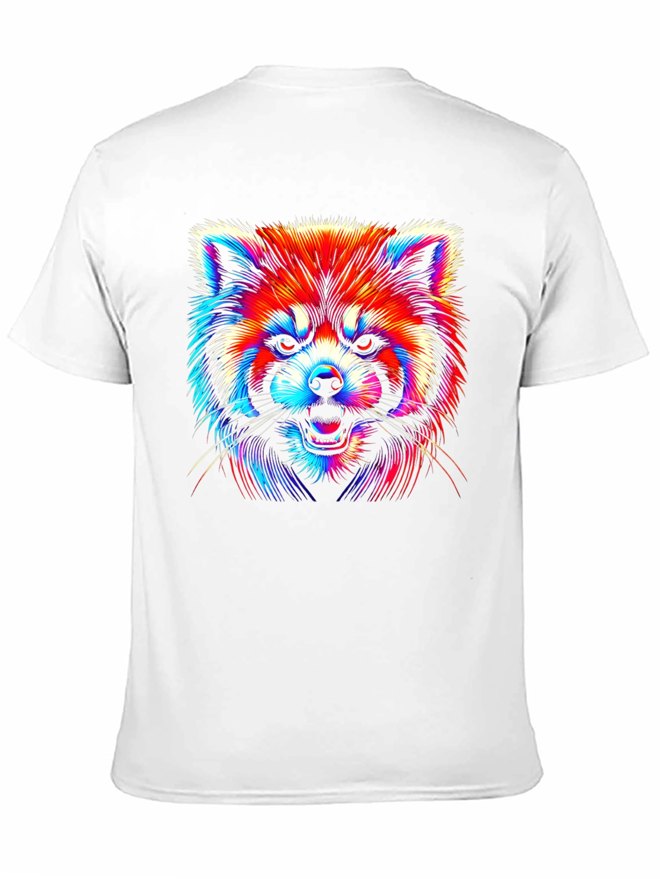 Neon Red Panda Graphic Tee