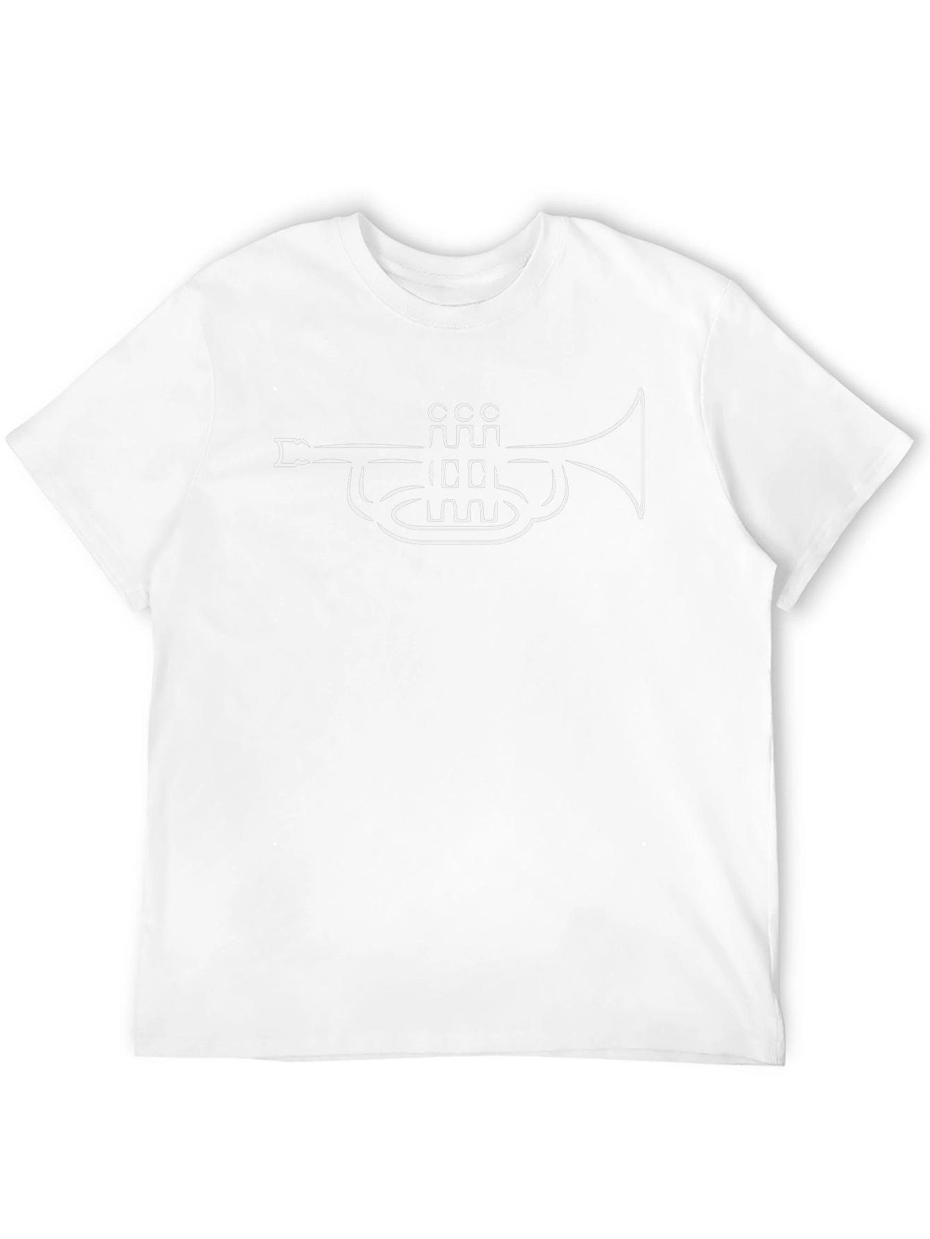Trumpet Graphic T-Shirt - Black Casual Tee