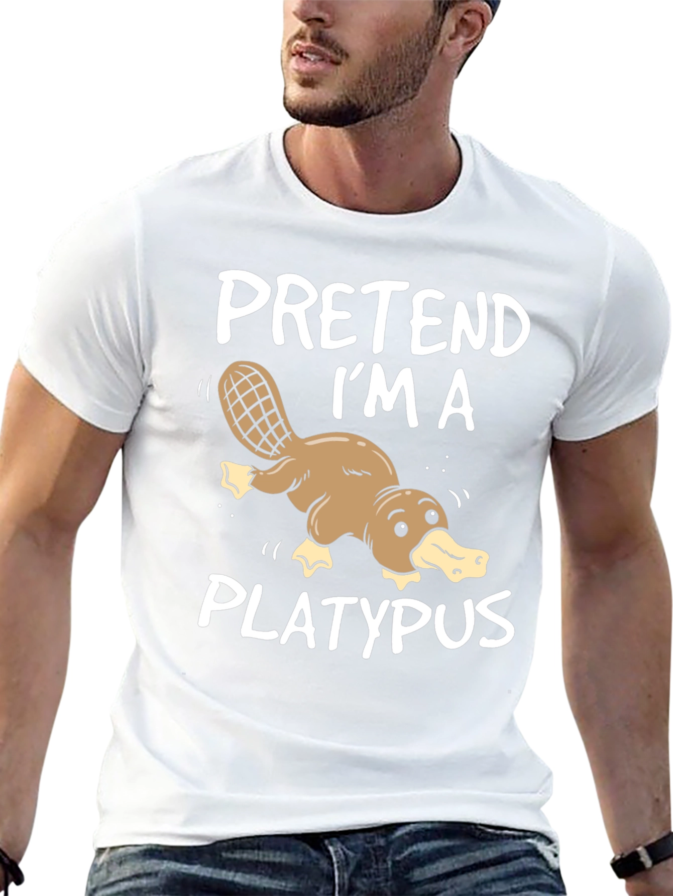 Pretend Im a Platypus Funny T-Shirt