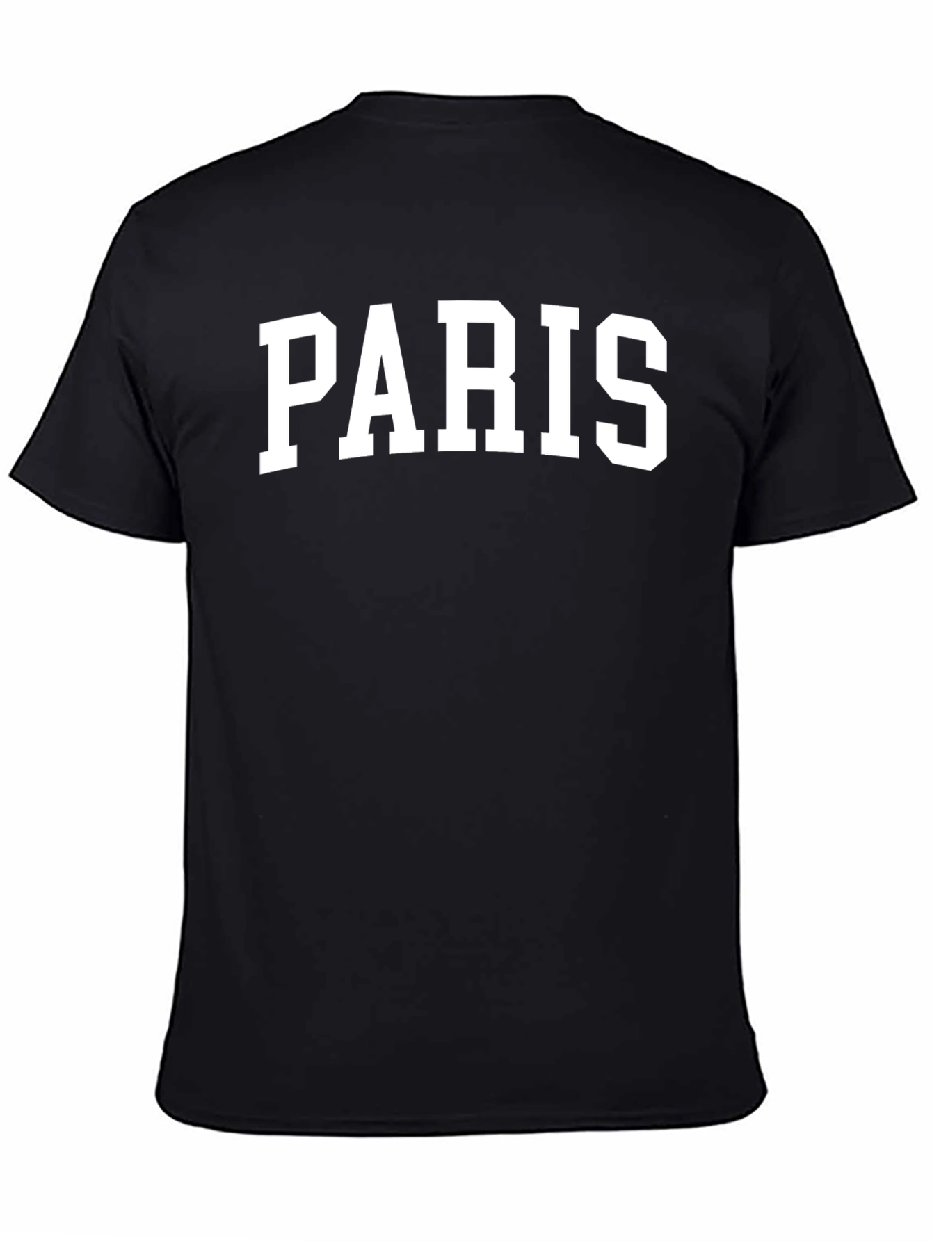 Paris Bold Text Graphic Crew Neck T-Shirt