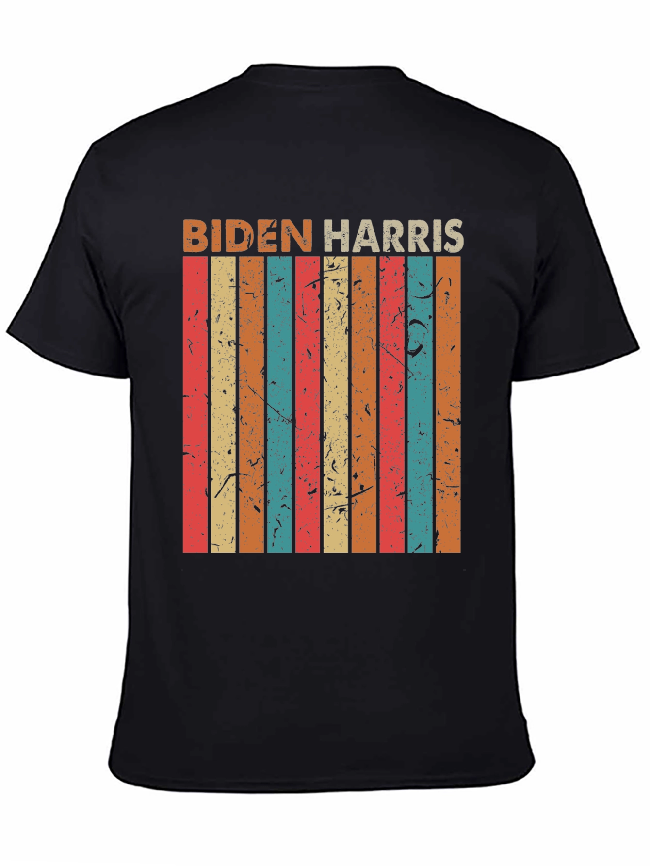 Biden Harris Retro Stripe Graphic Tee