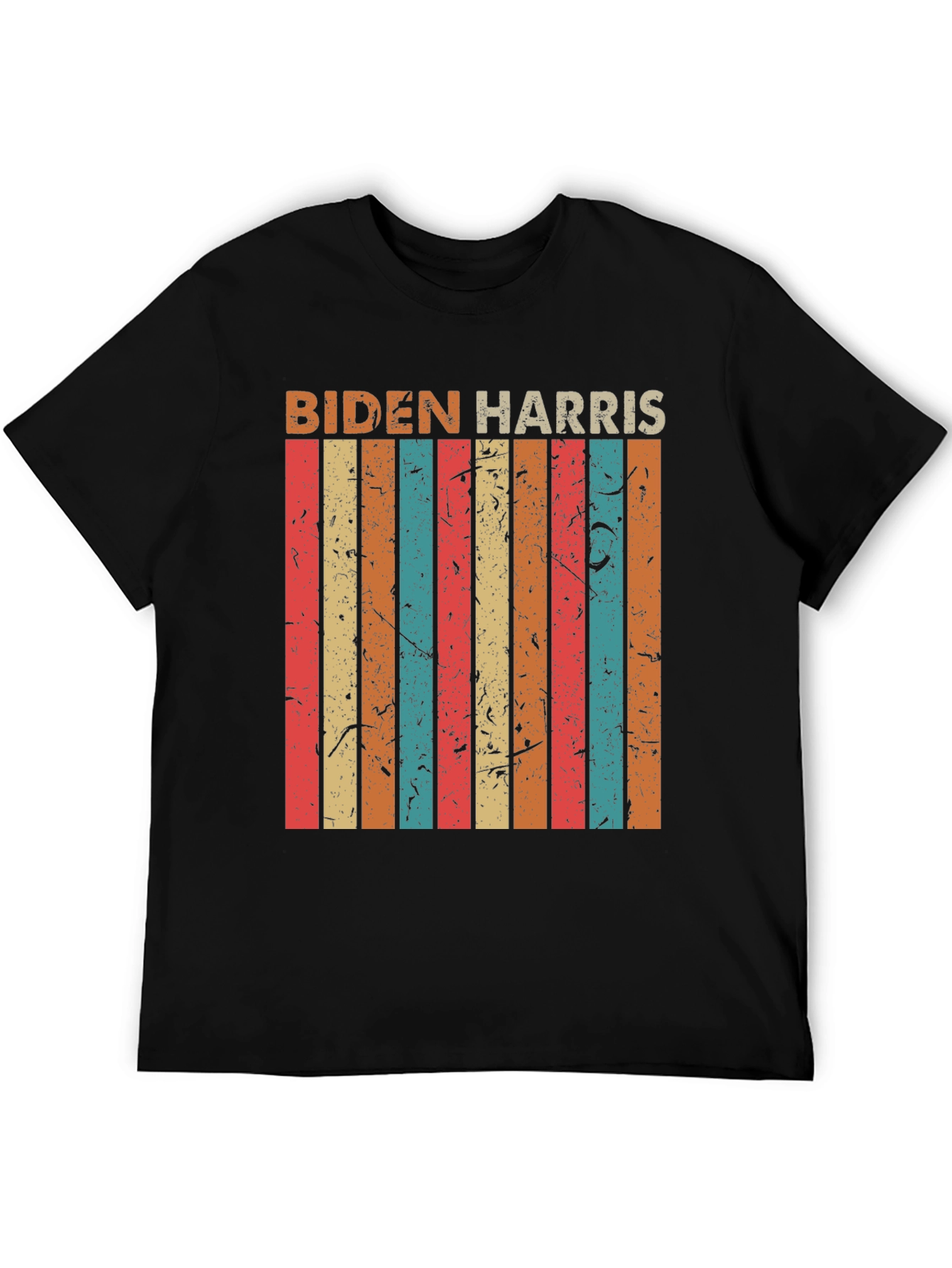 Biden Harris Retro Stripe Graphic Tee