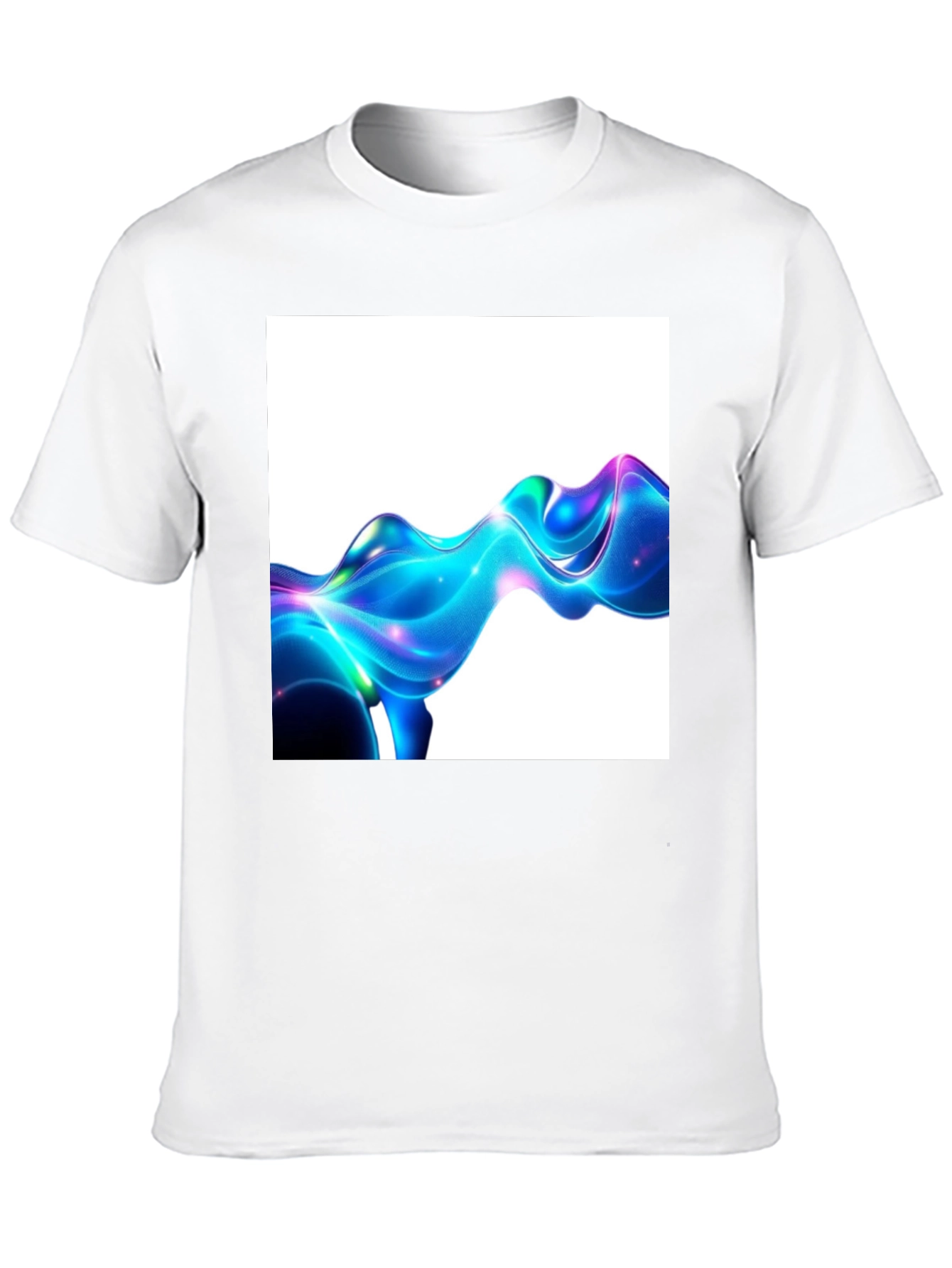 Abstract Fluid Art Black T-Shirt