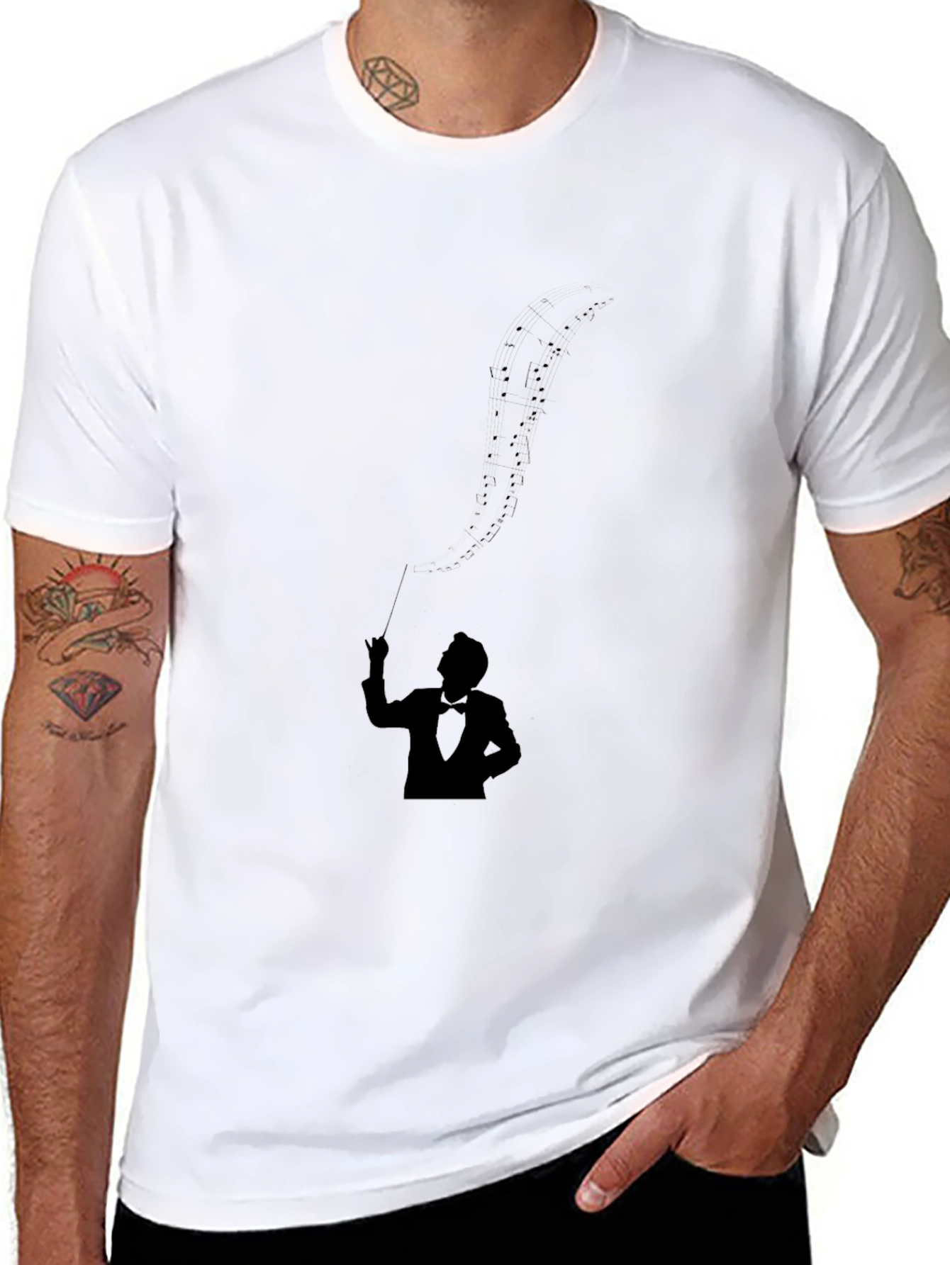 Mens Black Magician Graphic Tee