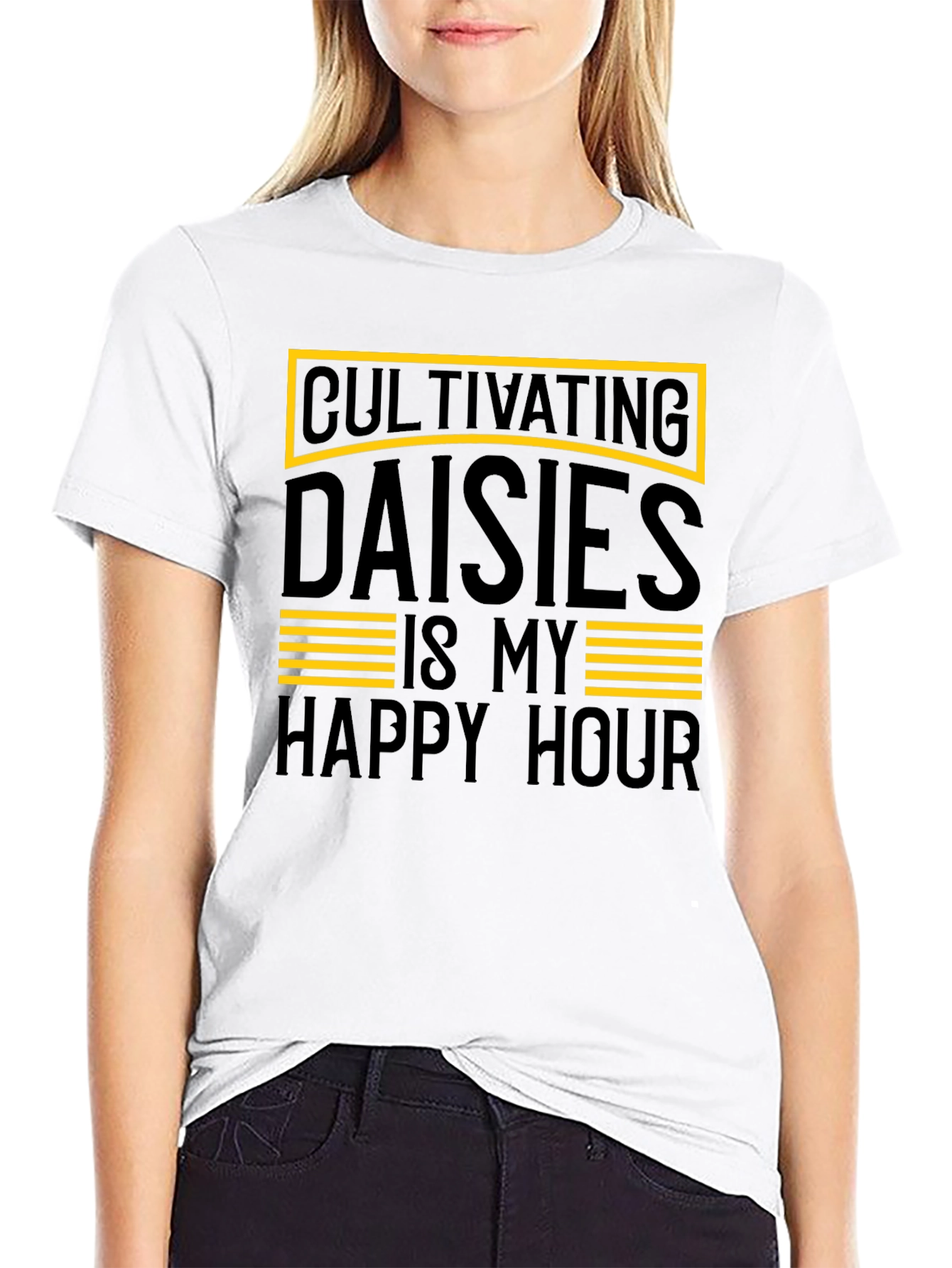 Cultivating Daisies T-Shirt - Happy Hour Gardener Tee