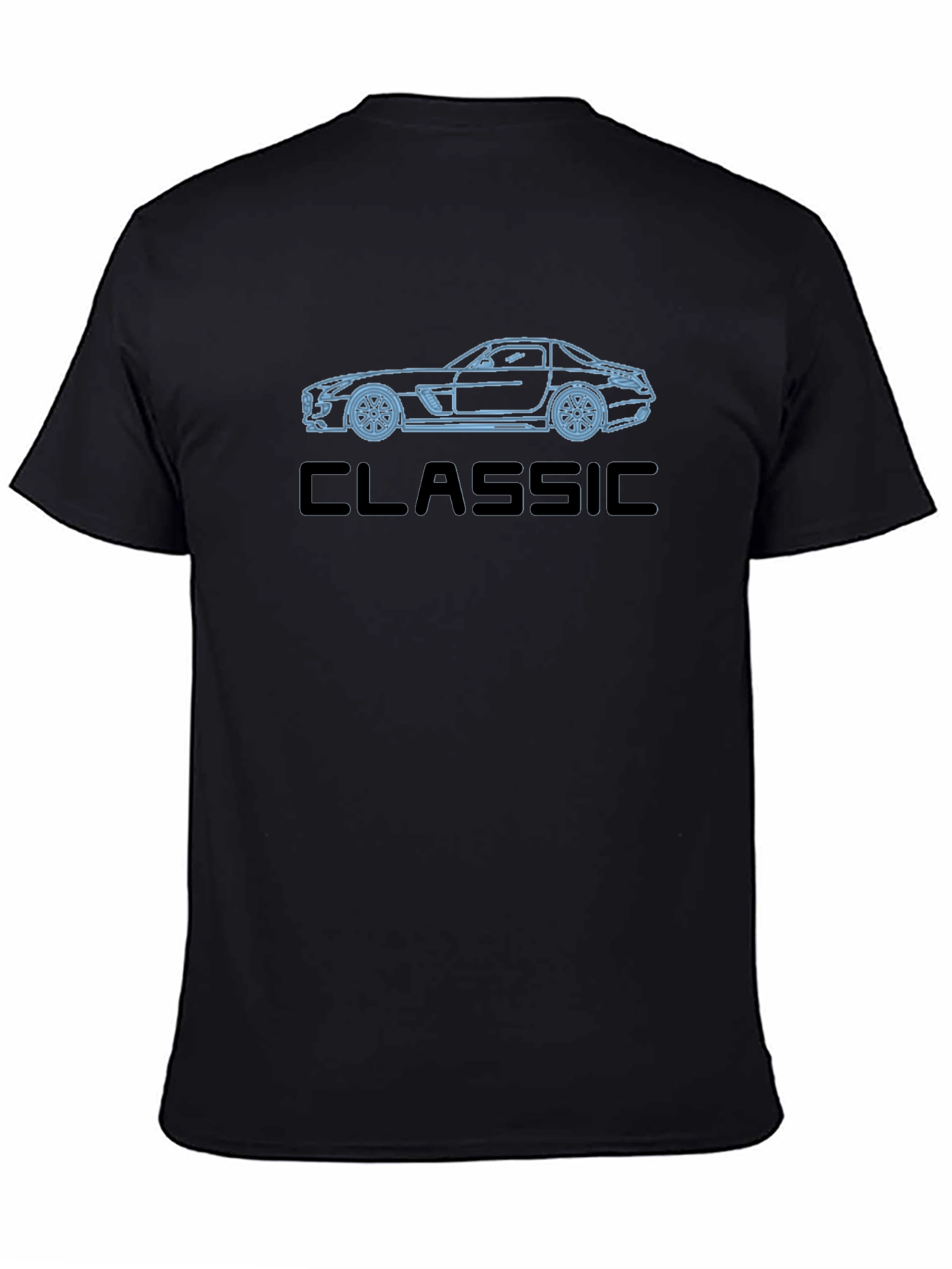 Classic Car Outline Tee - Stylish Automotive Shirt