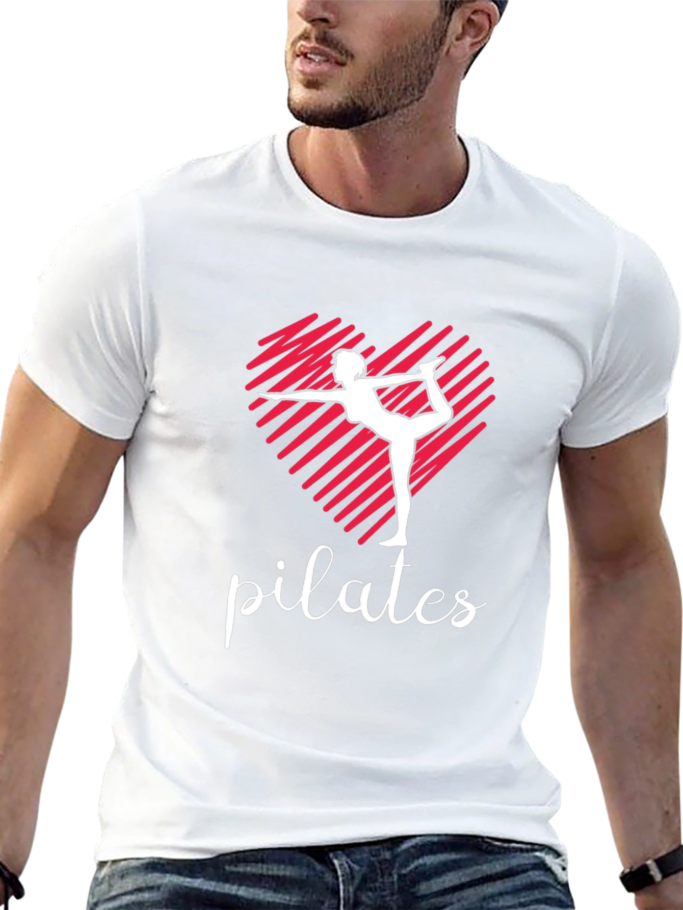 Pilates Heart T-Shirt - Yoga Fitness Tee