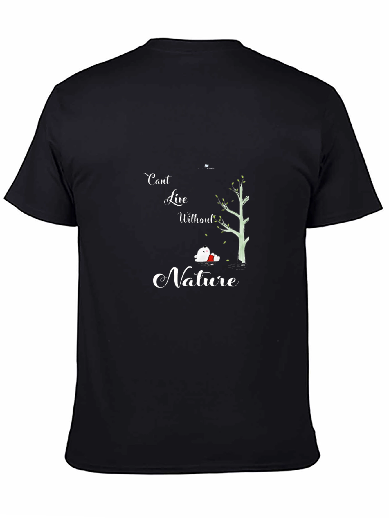 Nature Inspired Graphic Tee - Black