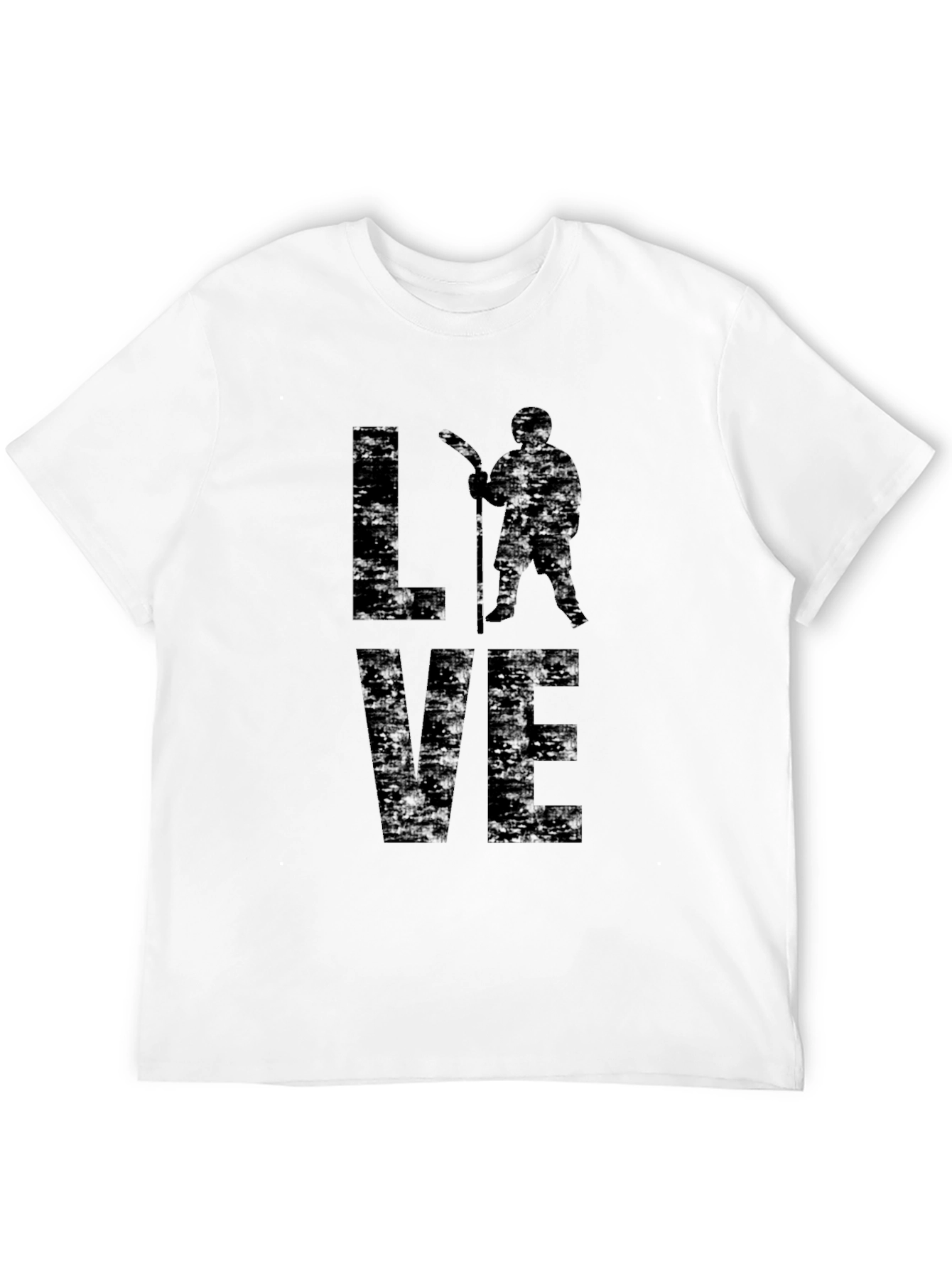 Love Hockey Graphic Tee - Black Unisex Shirt