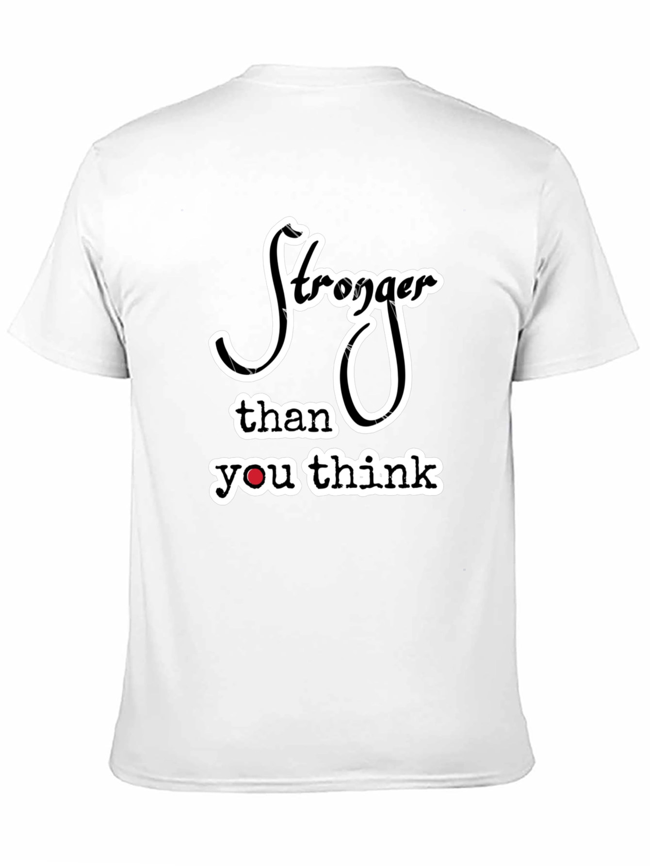 Stronger Than You Think Black Graphic Tee