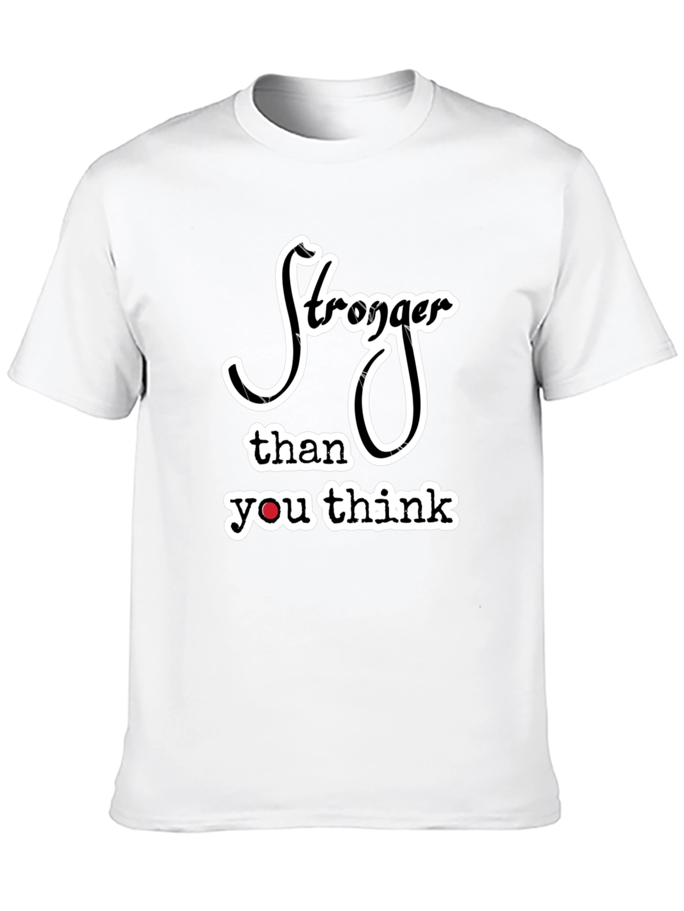 Stronger Than You Think Black Graphic Tee