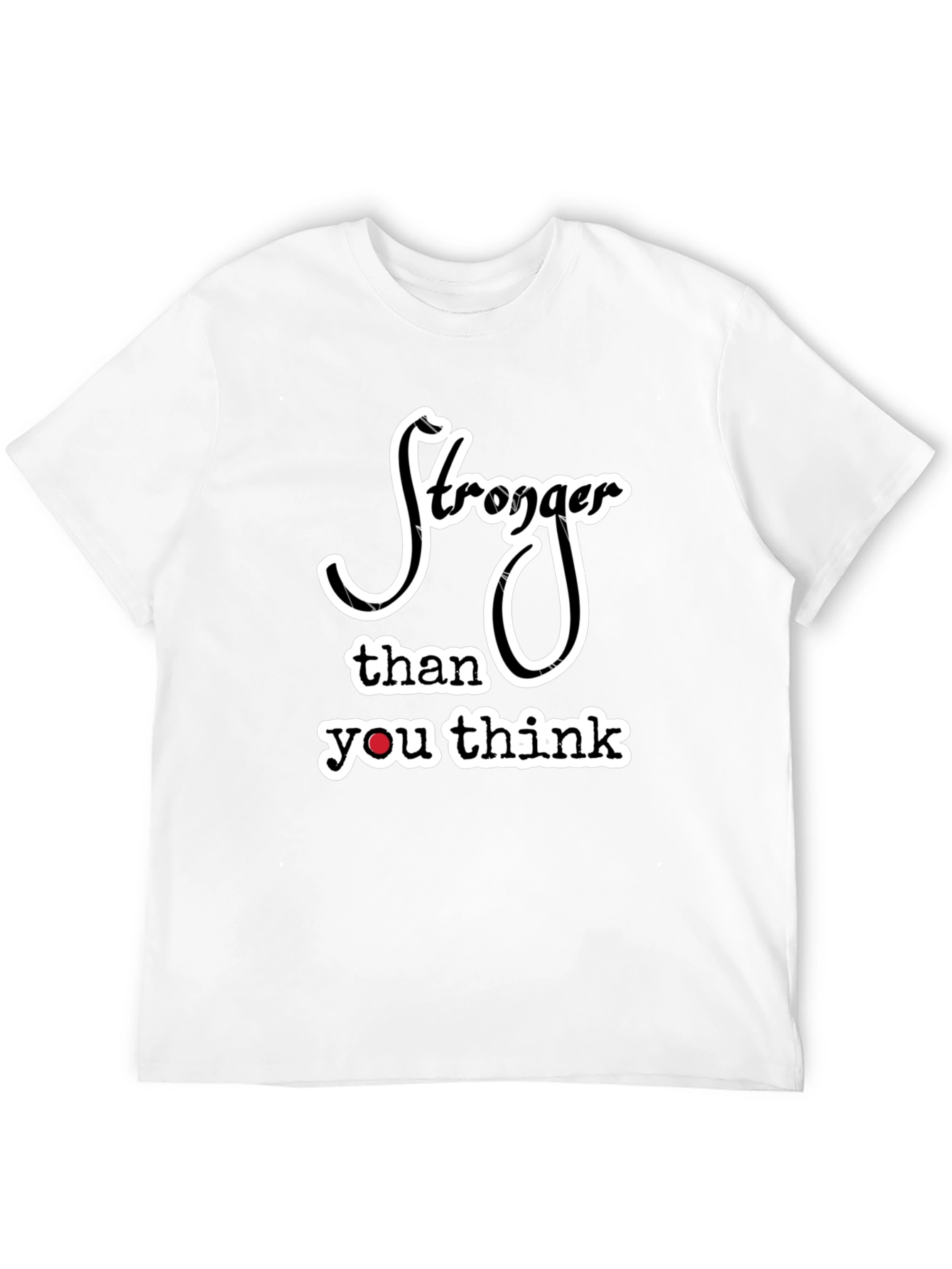 Stronger Than You Think Black Graphic Tee