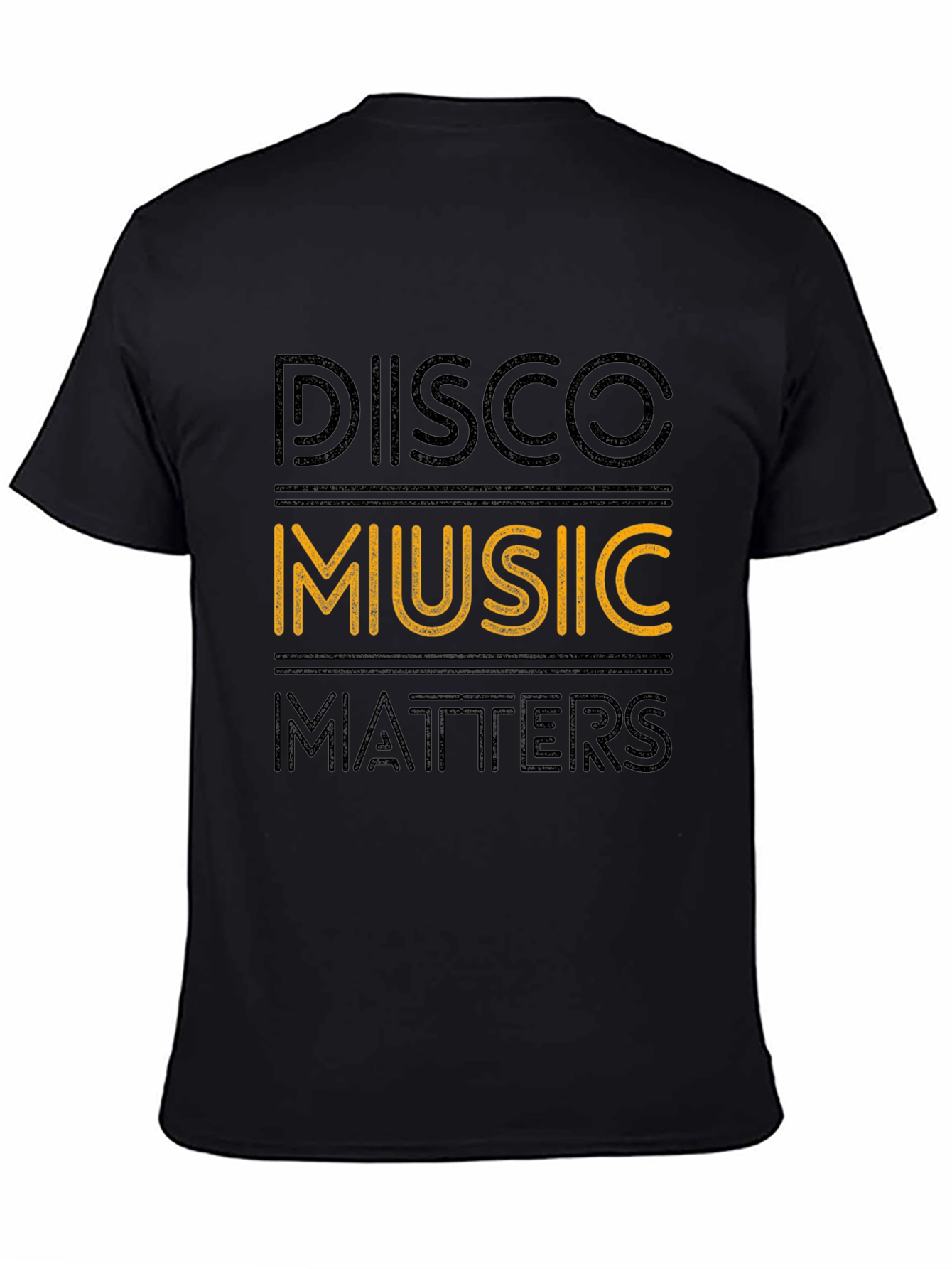 Disco Music Matters Black Graphic Tee