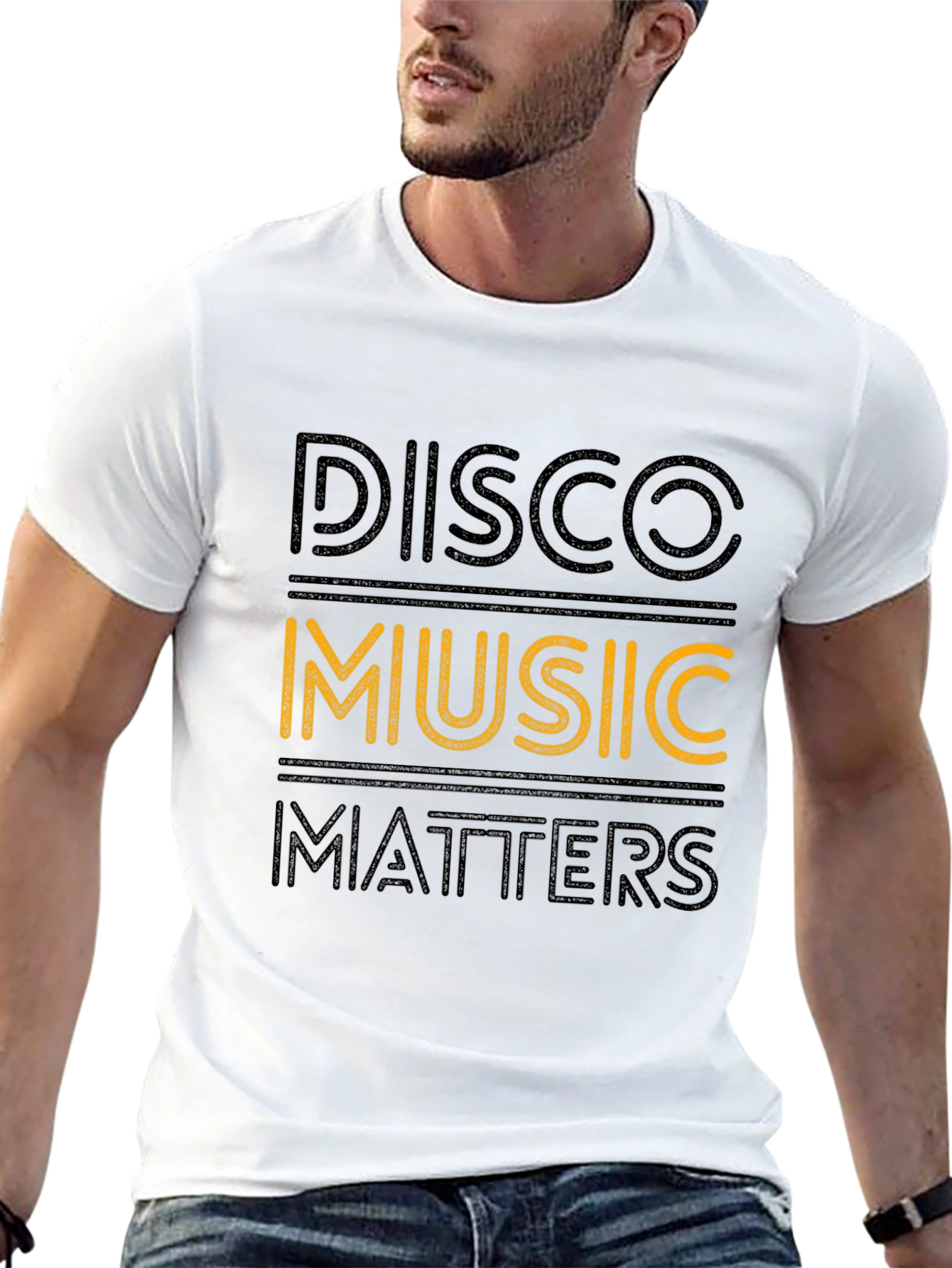 Disco Music Matters Black Graphic Tee