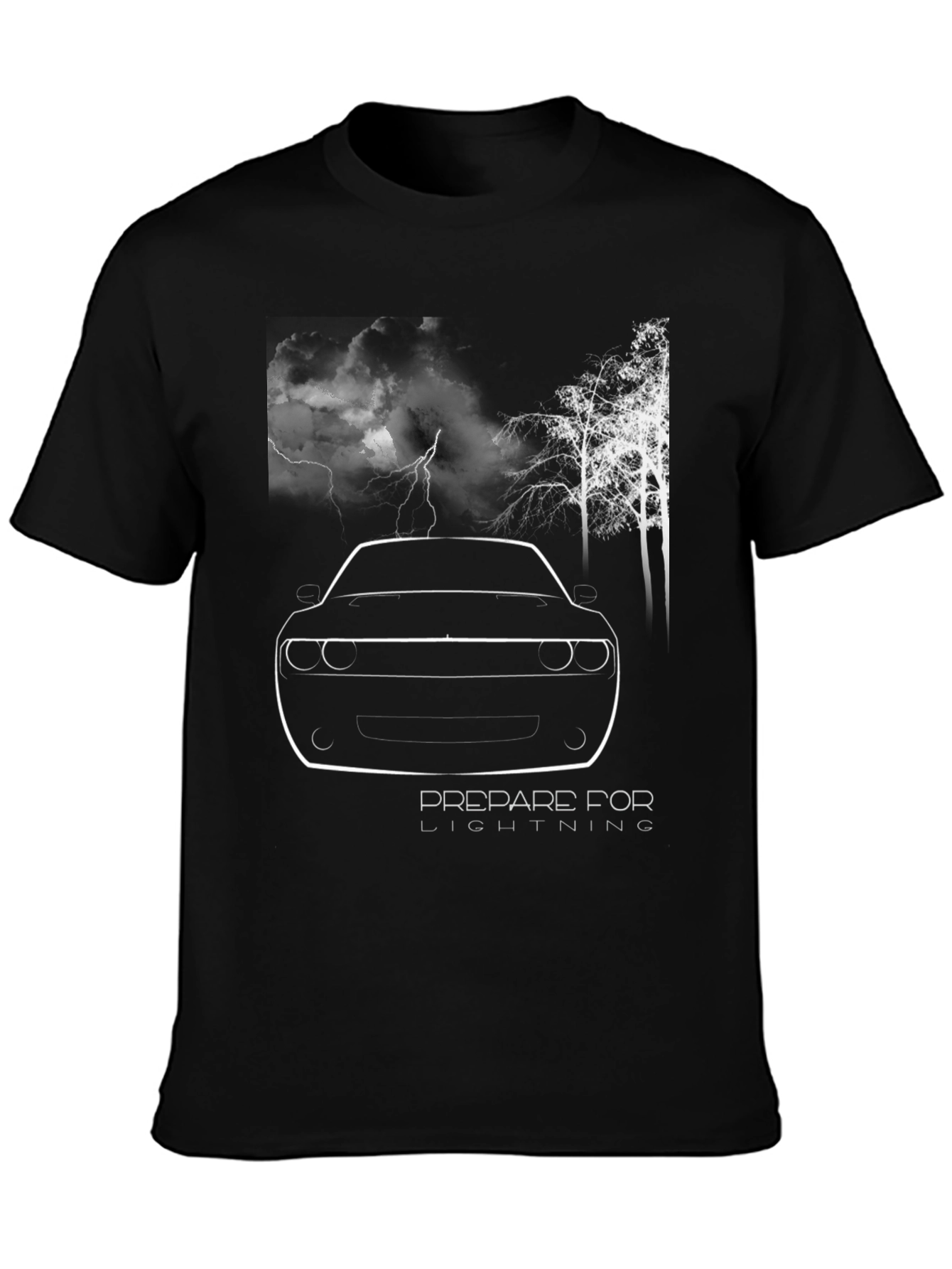 Prepare for Lightning Graphic Tee - Black