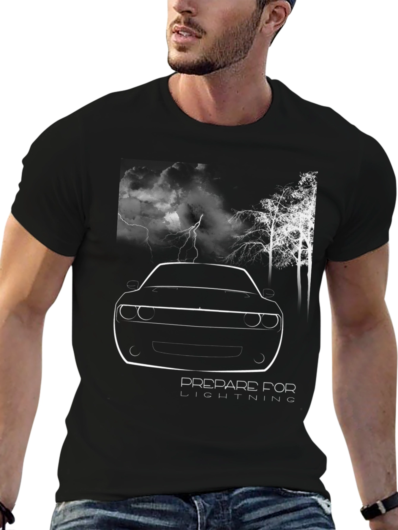 Prepare for Lightning Graphic Tee - Black