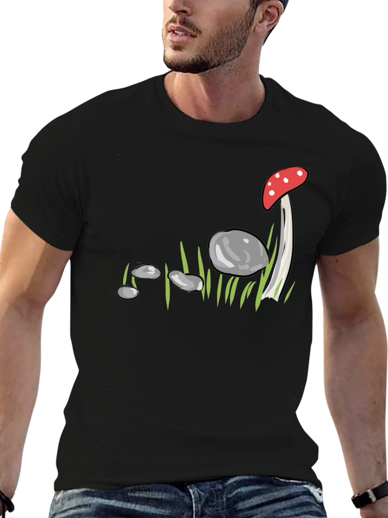 Mushroom & Stone Graphic Tee