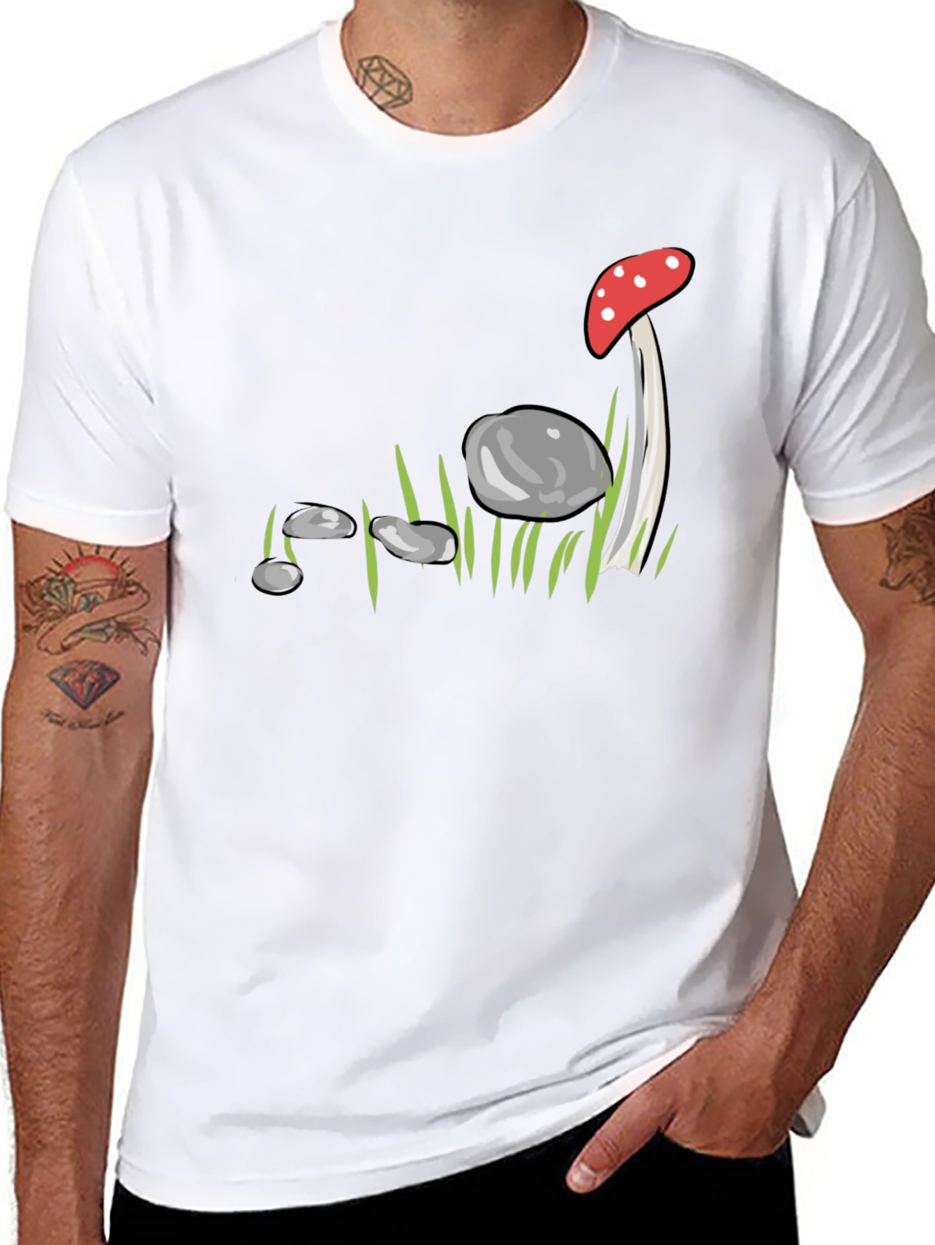 Mushroom & Stone Graphic Tee