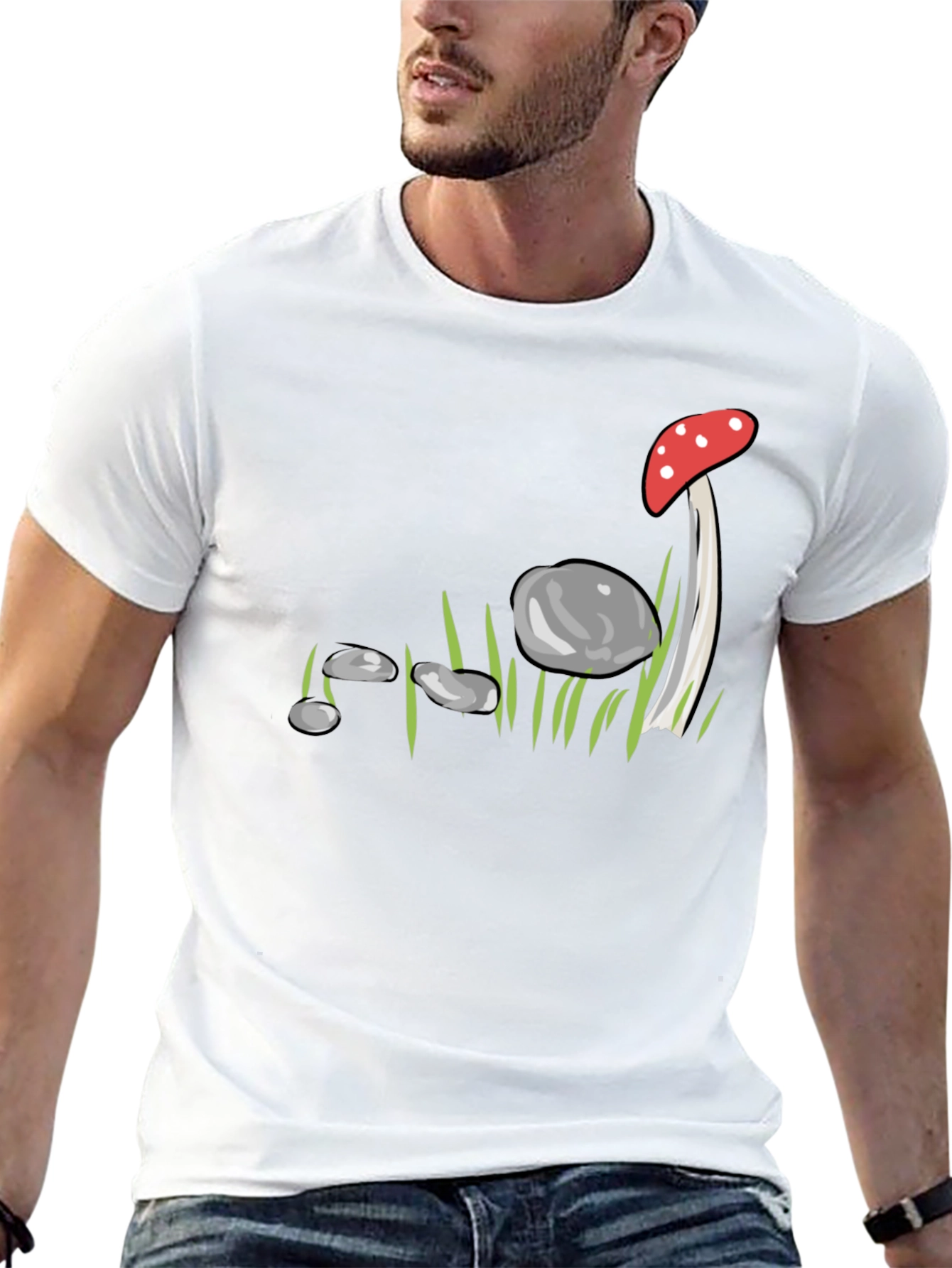 Mushroom & Stone Graphic Tee