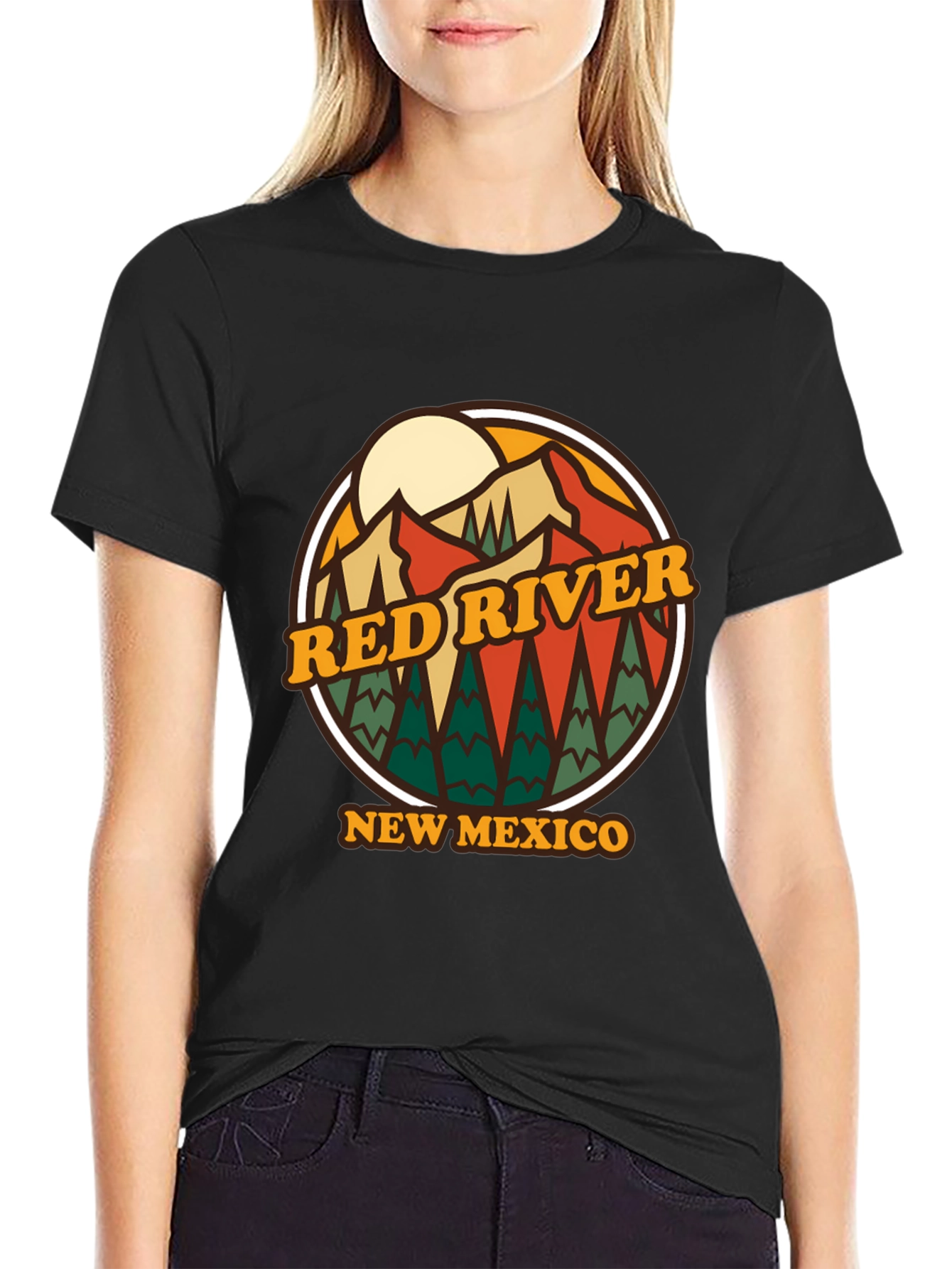 Red River New Mexico T-Shirt Retro Style Graphic Tee