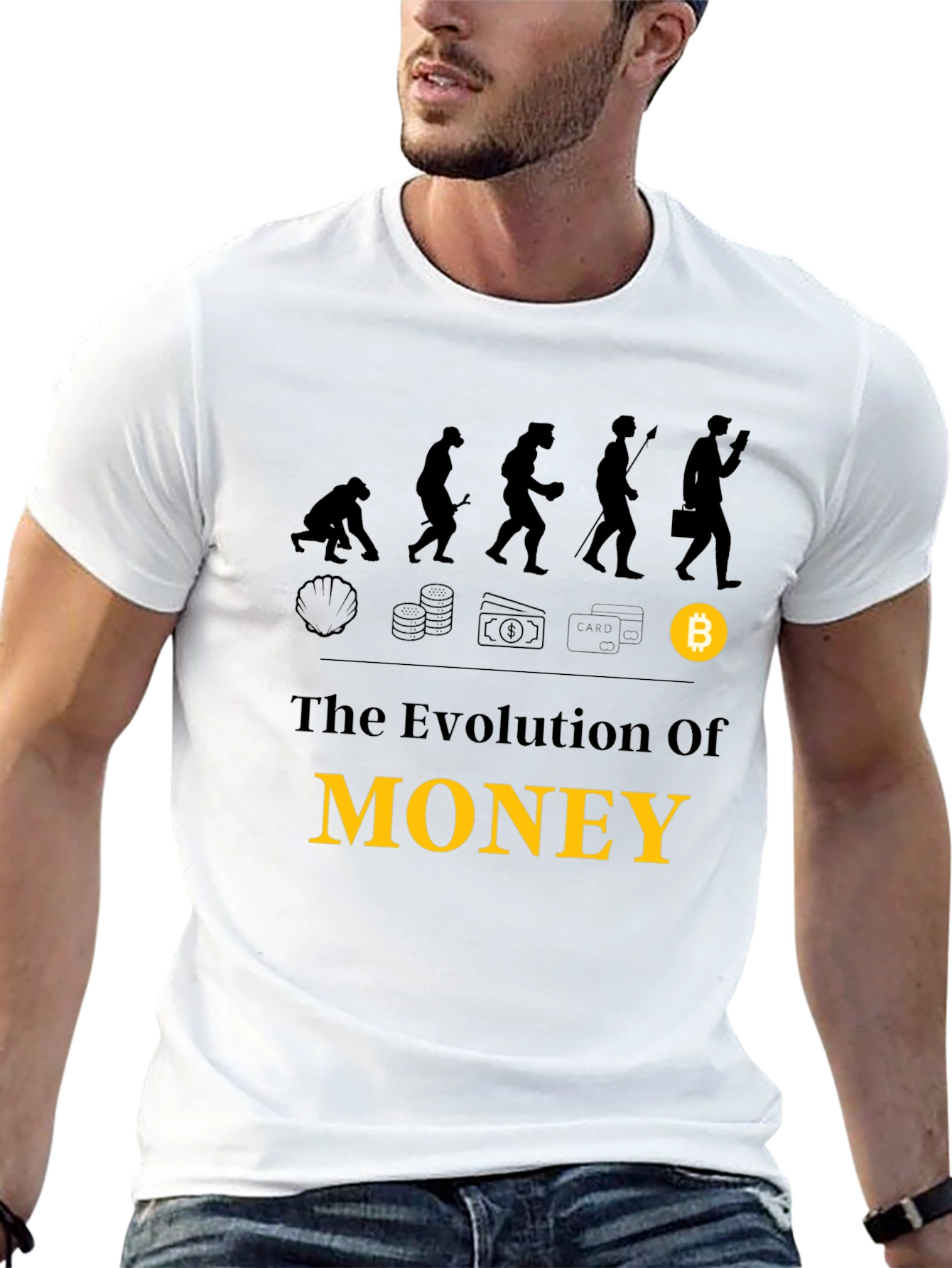 Evolution of Money Bitcoin T-Shirt