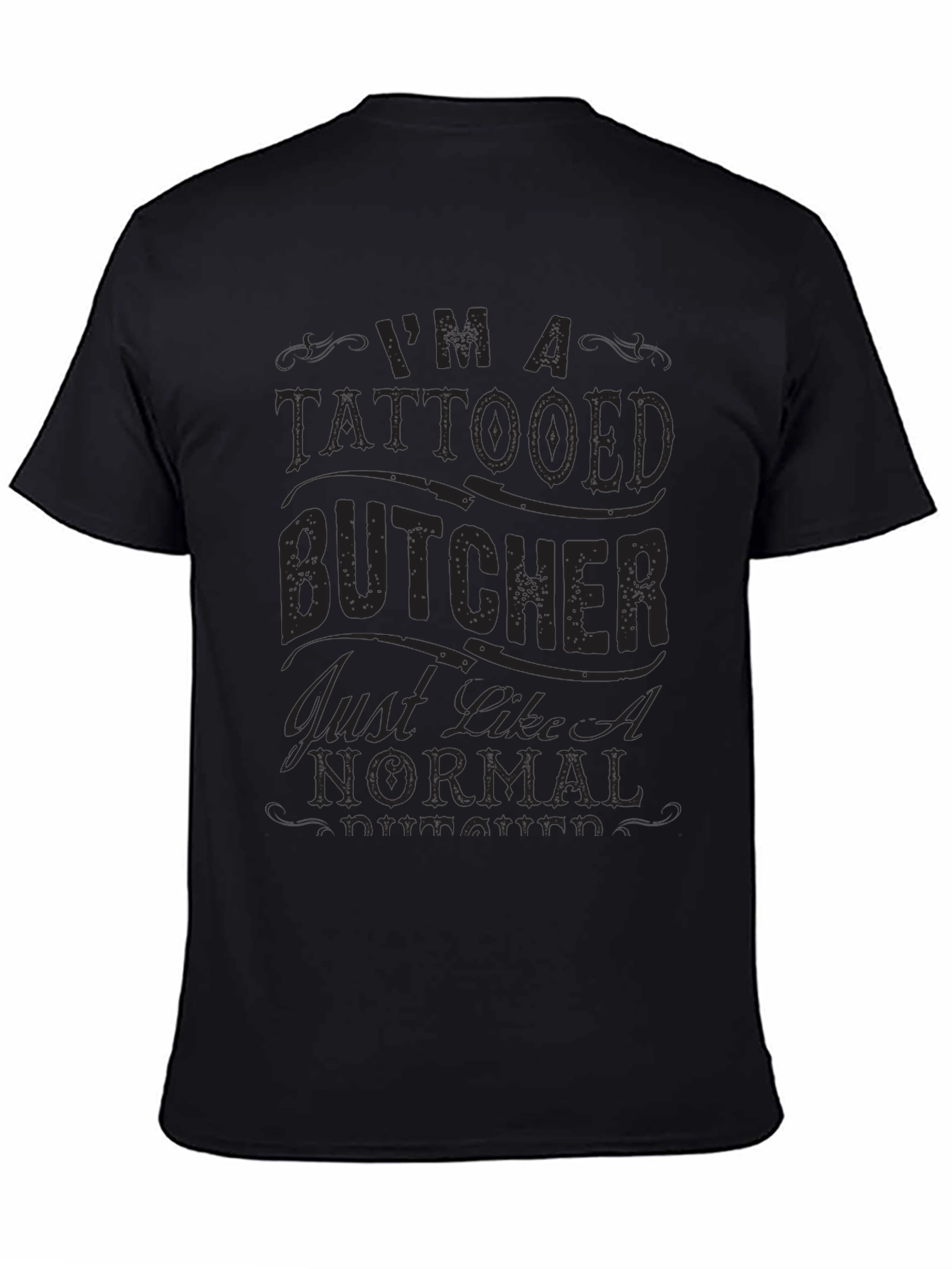Tattooed Butcher Novelty Graphic T-Shirt
