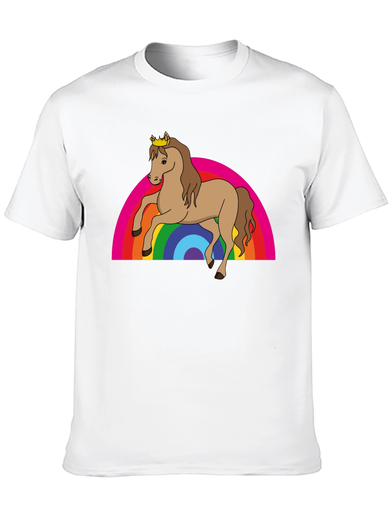 Rainbow Horse Tee - Magical & Fun!