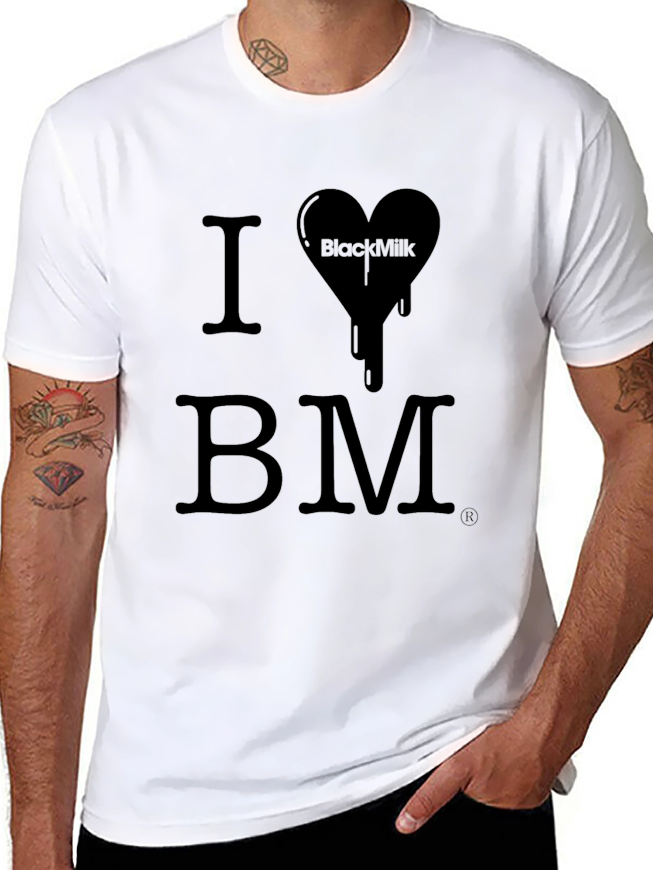 I Love BlackMilk T-Shirt - Black Graphic Tee